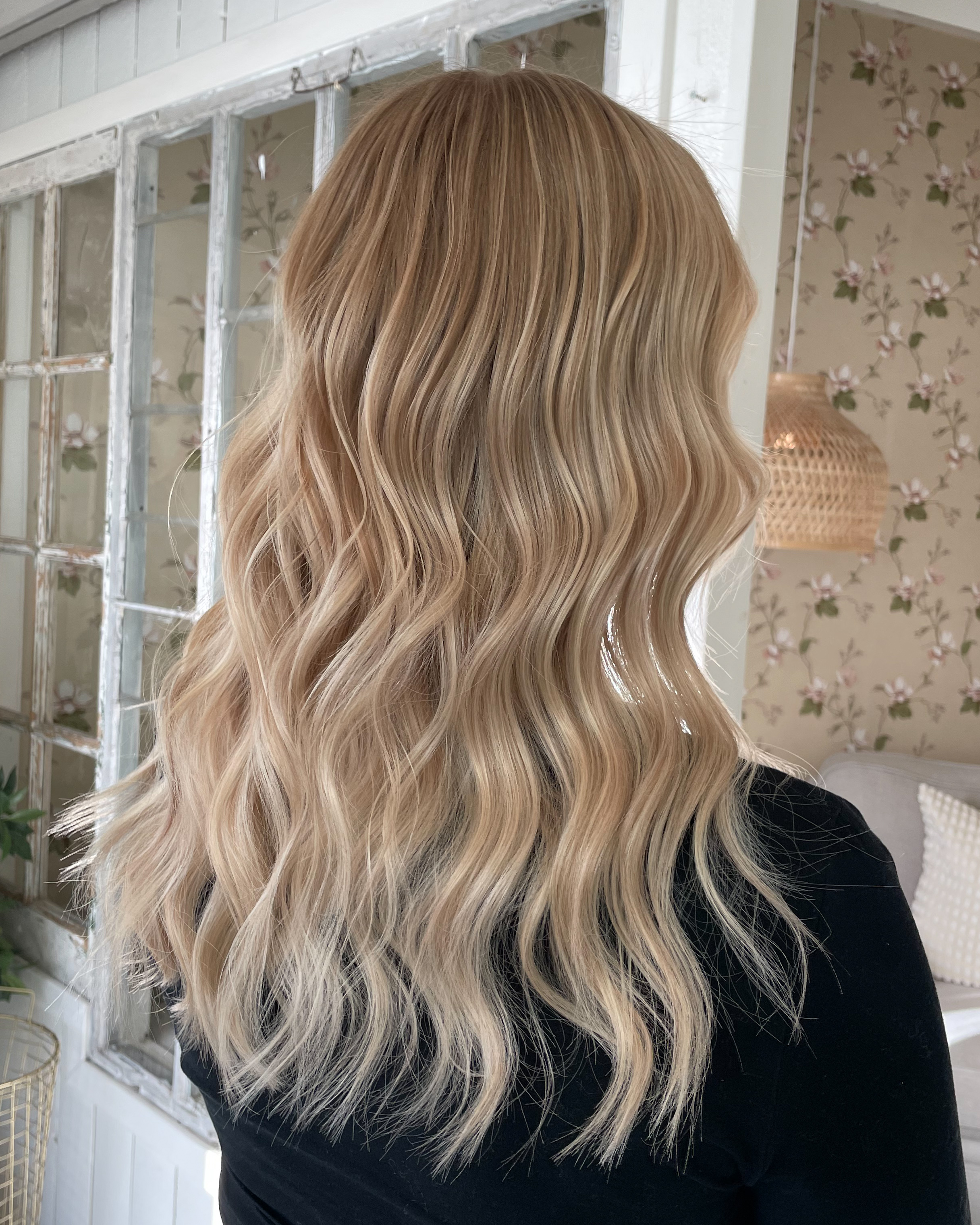 Beige blond hårfärg