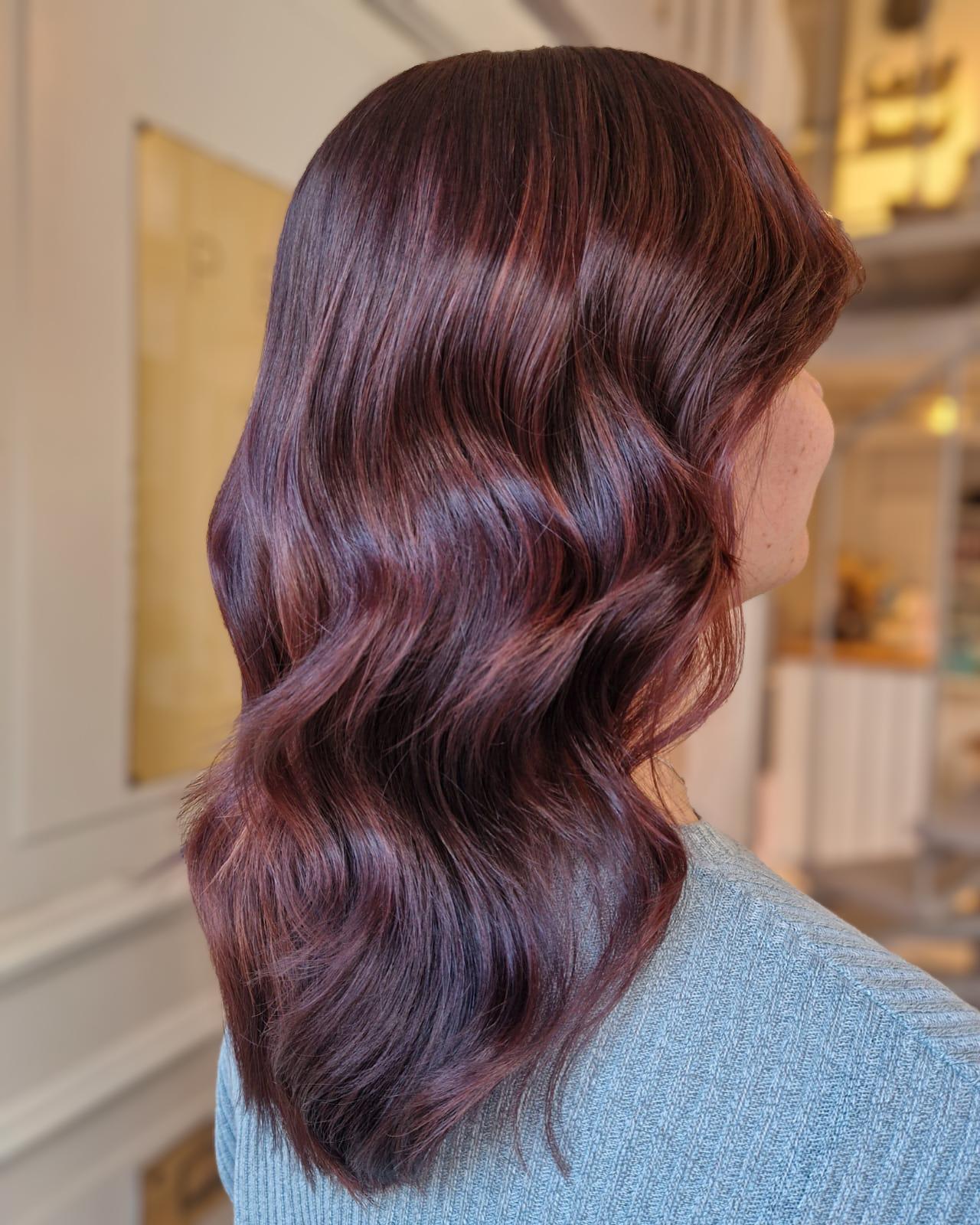 ❤️💜 Red violet hair color