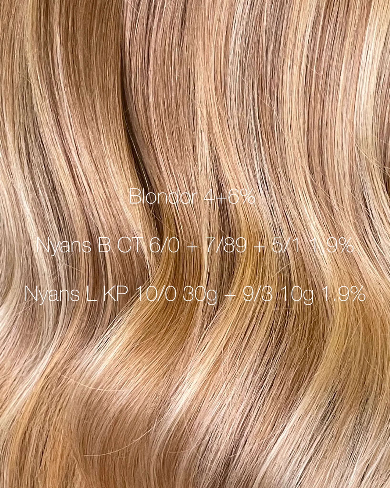 Toffee blonde hair color 💫