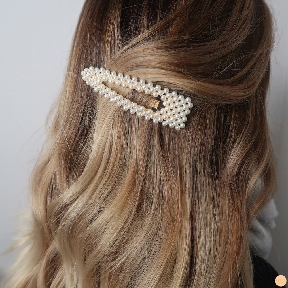 Hårsmycken, brunhårfärg med kalla balayageslingor