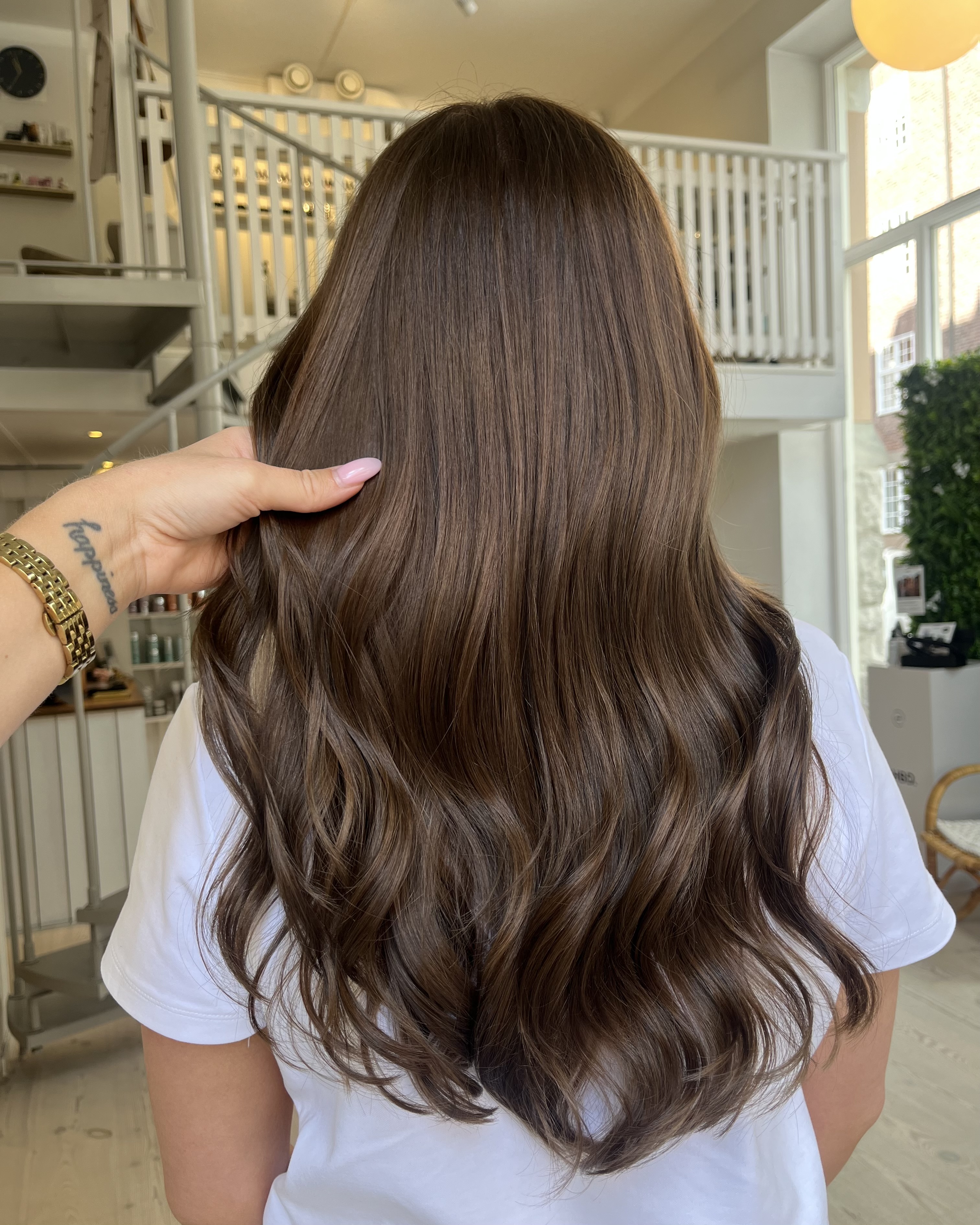 Höstig brun hårfärg