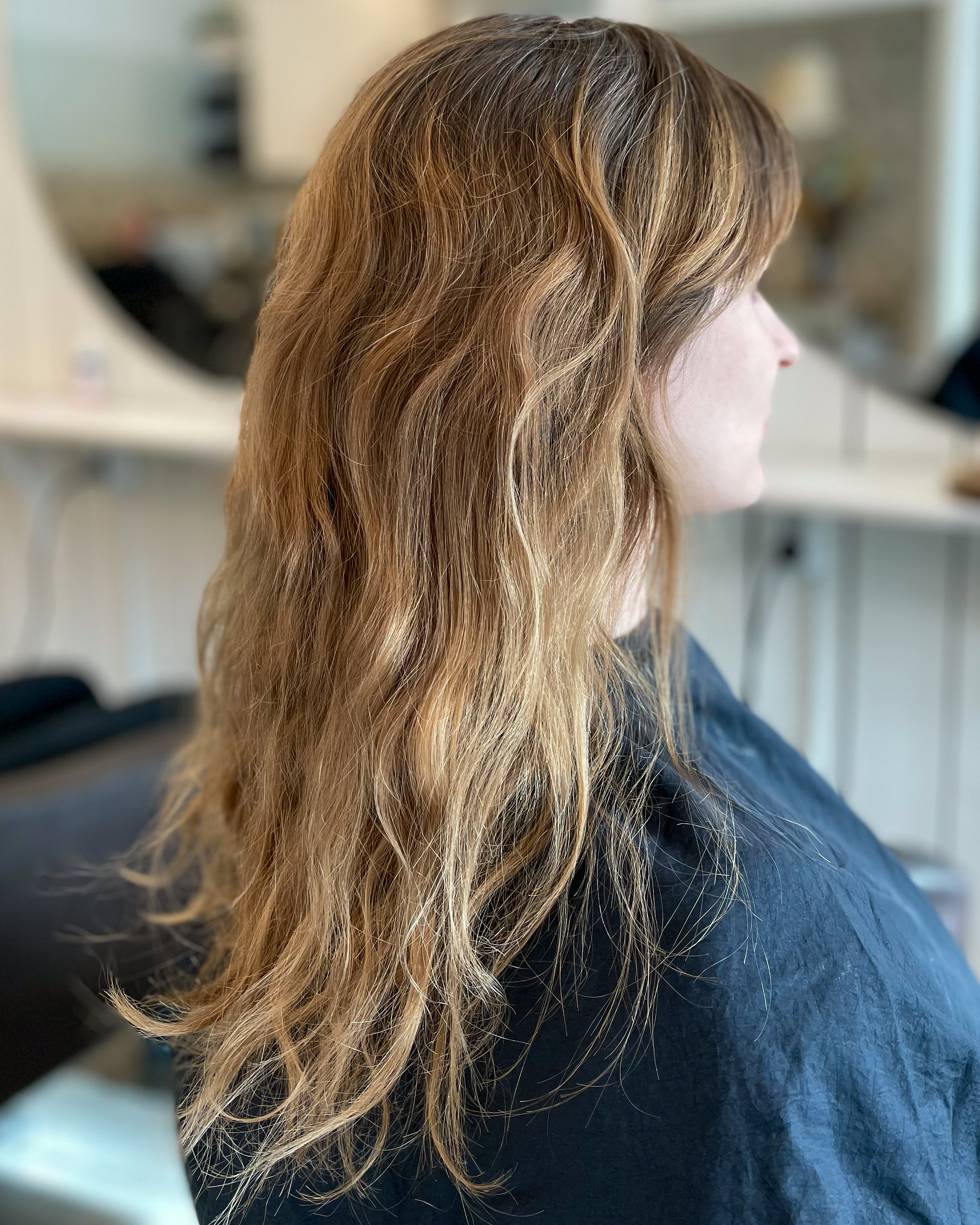 Blekta slingor & en beige nyansering