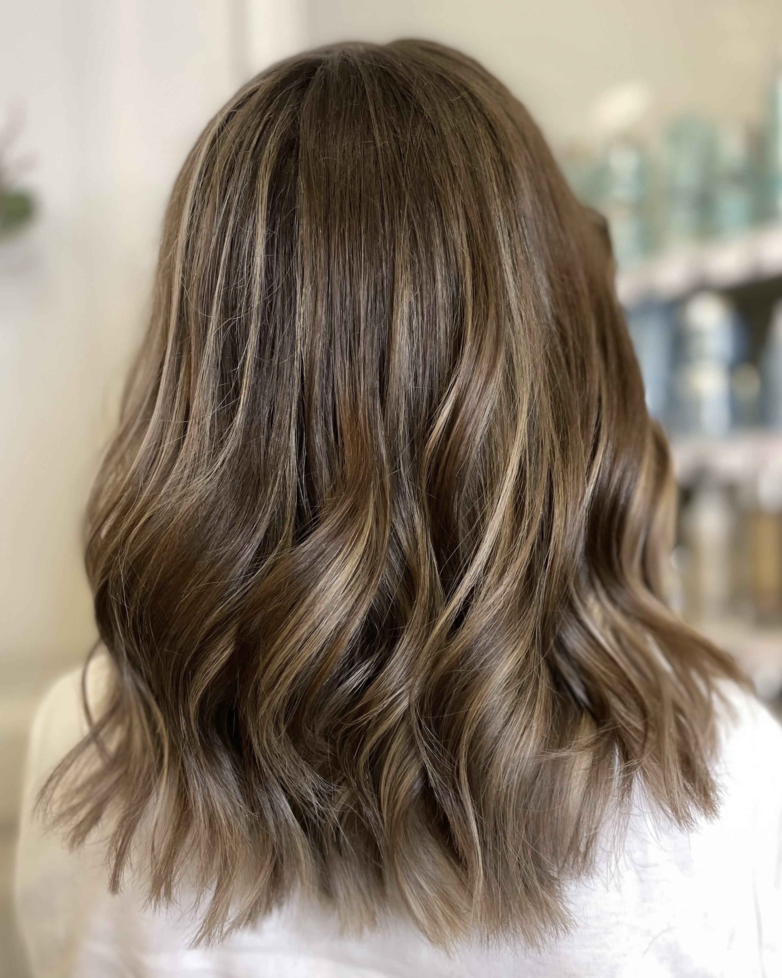 Brown hair with a touch of beige