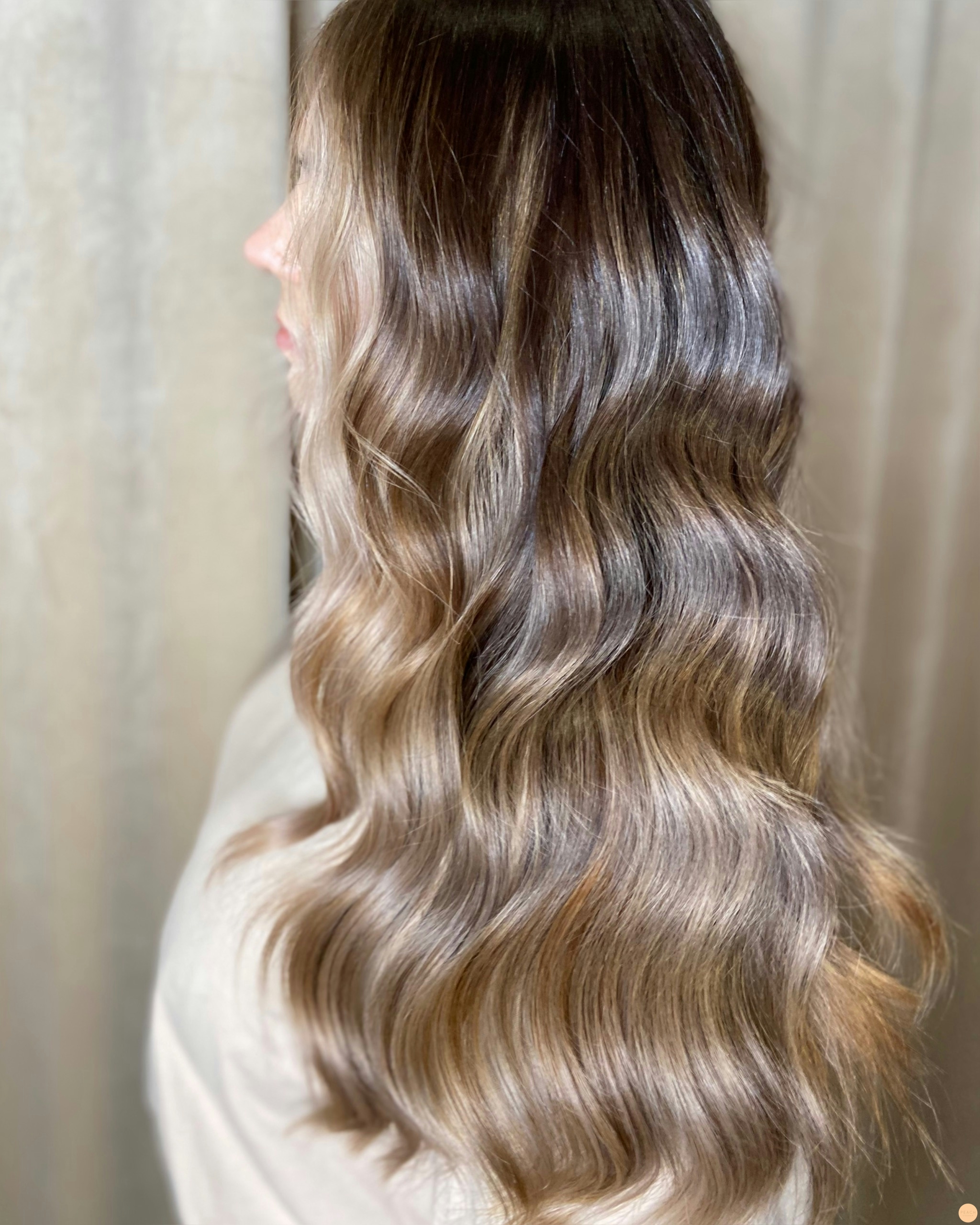 Mörkare balayage med faceframe