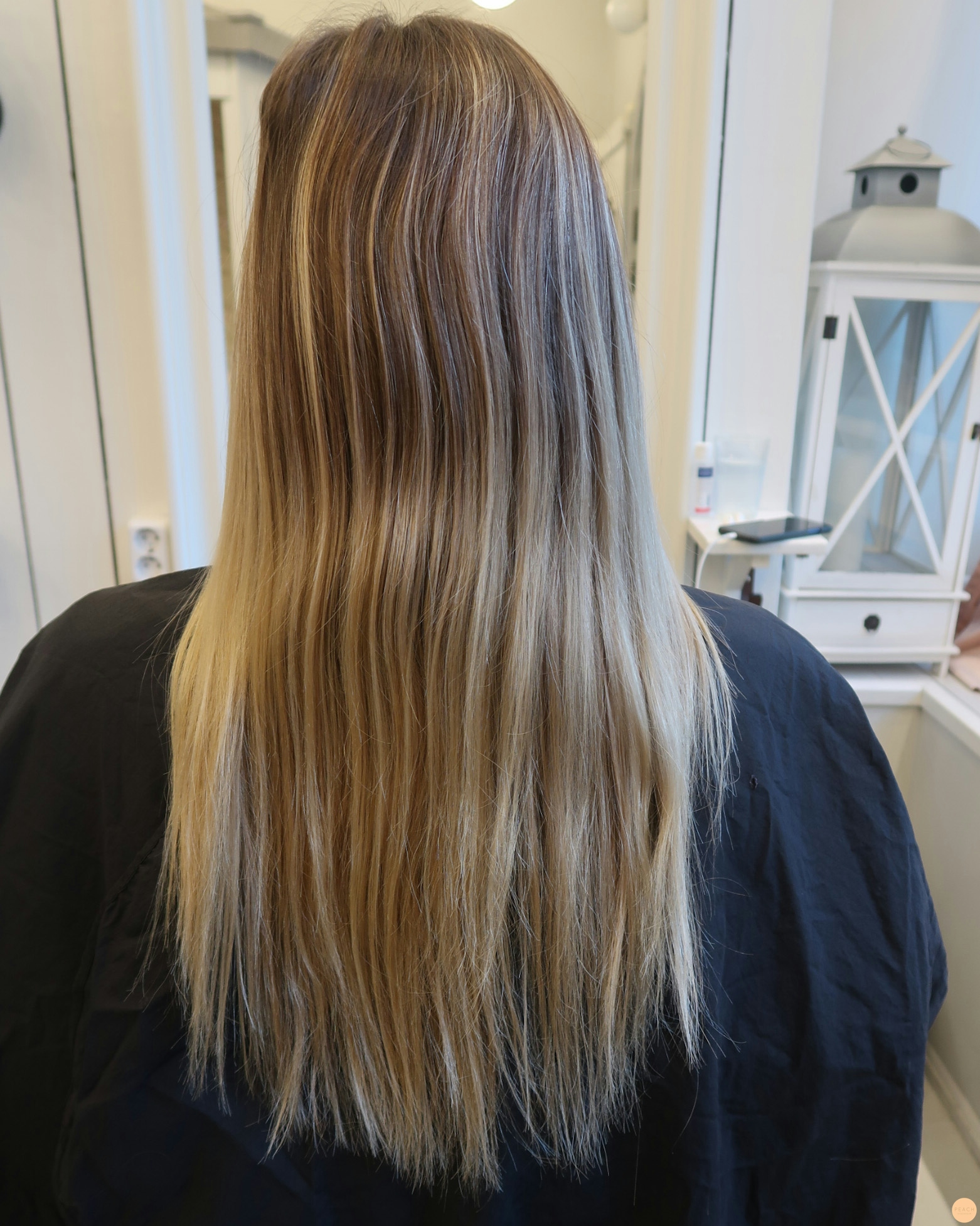 Blonda slingor med en kall nyansering, krispigt ❄️