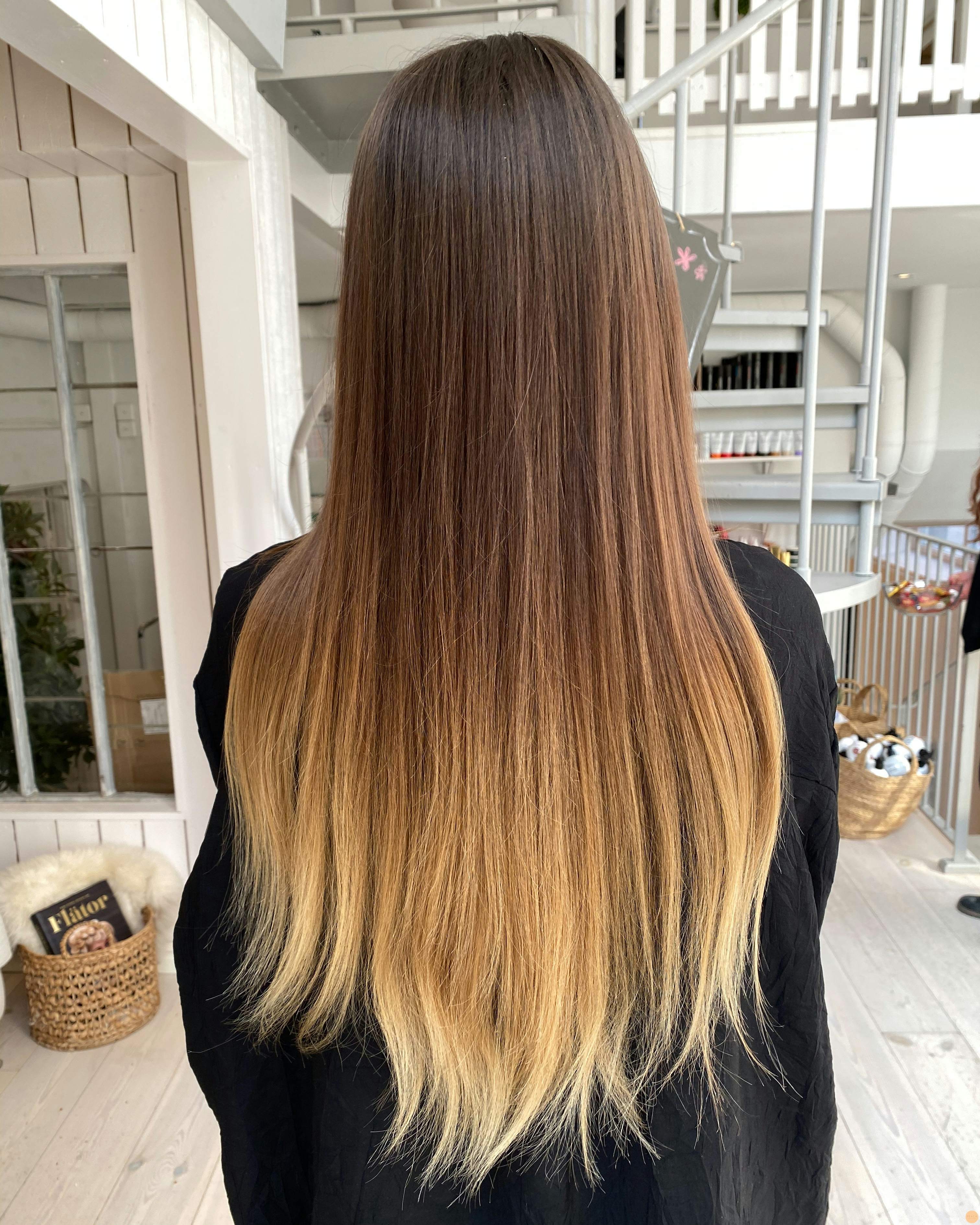 Balayage varm blond