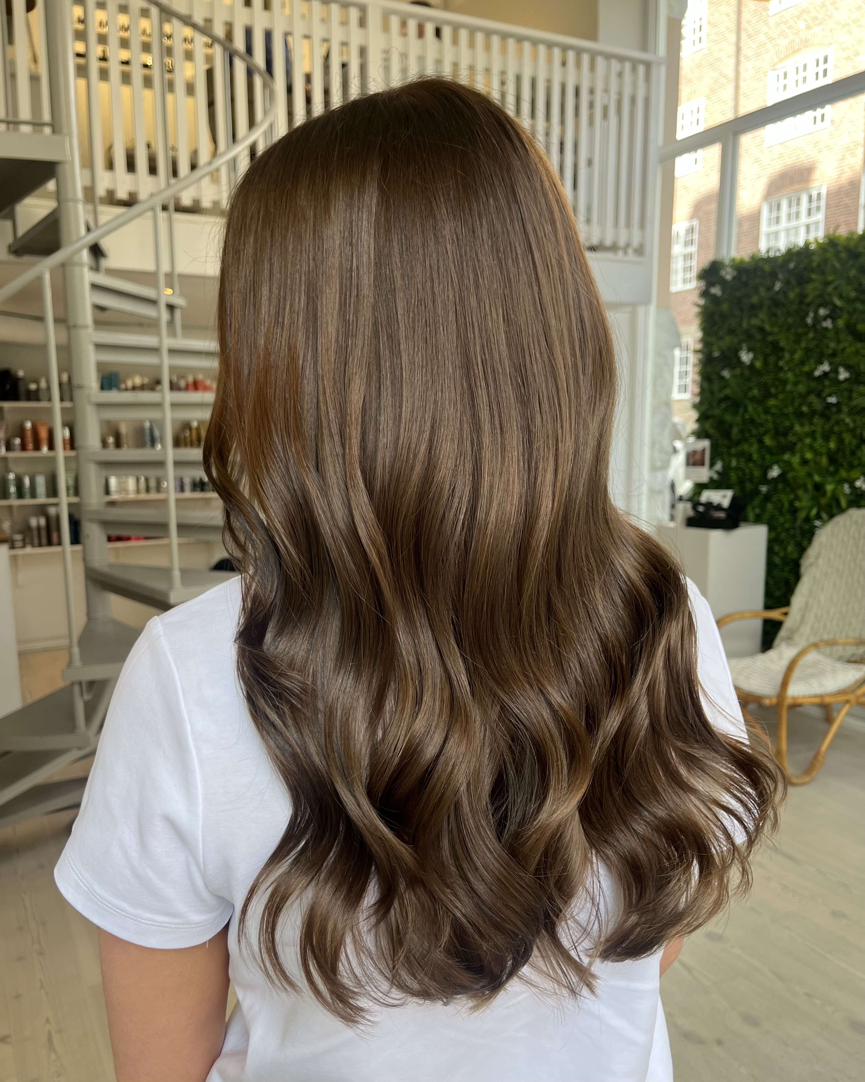 Höstig brun hårfärg