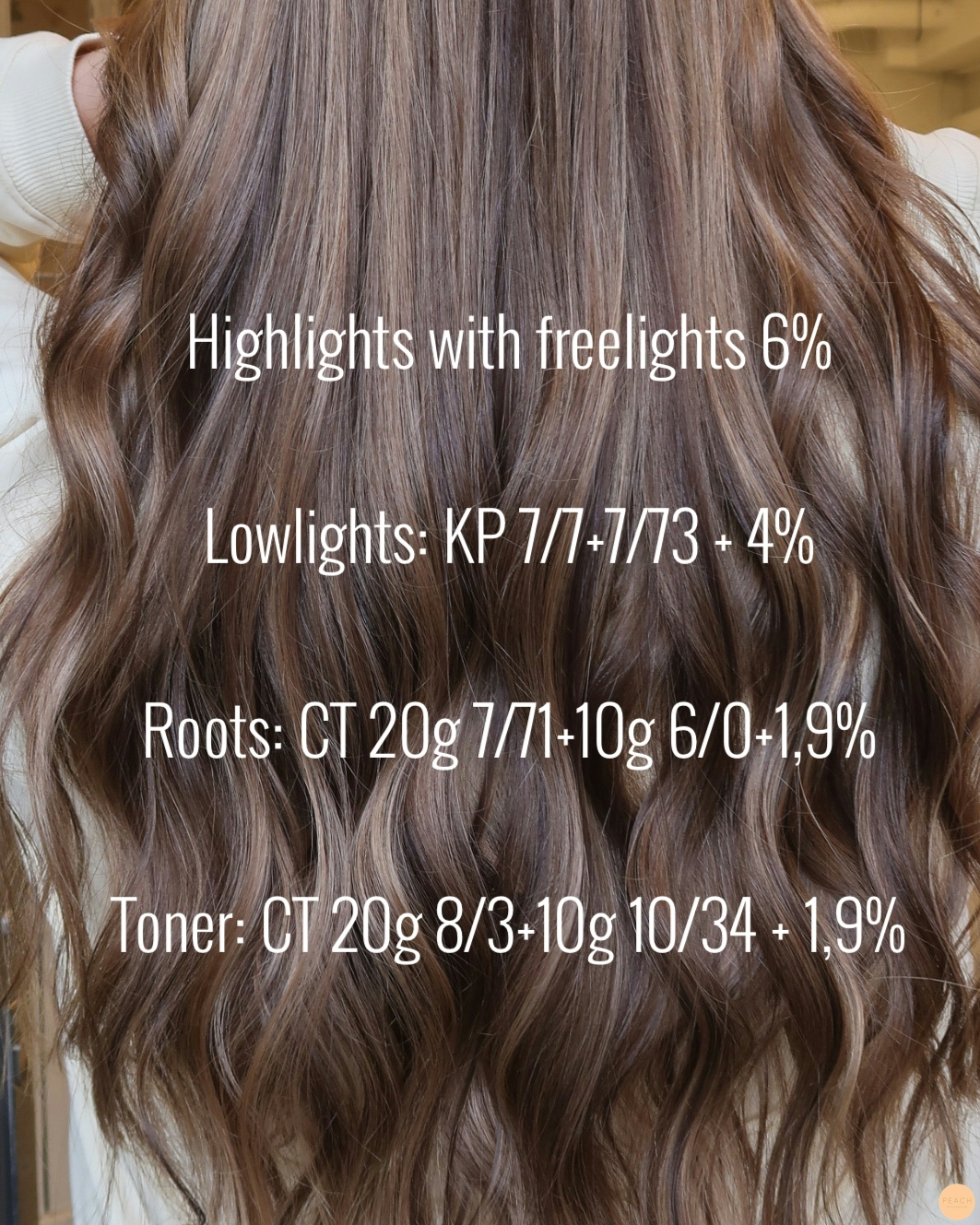 Bronde hårfärg med slingor