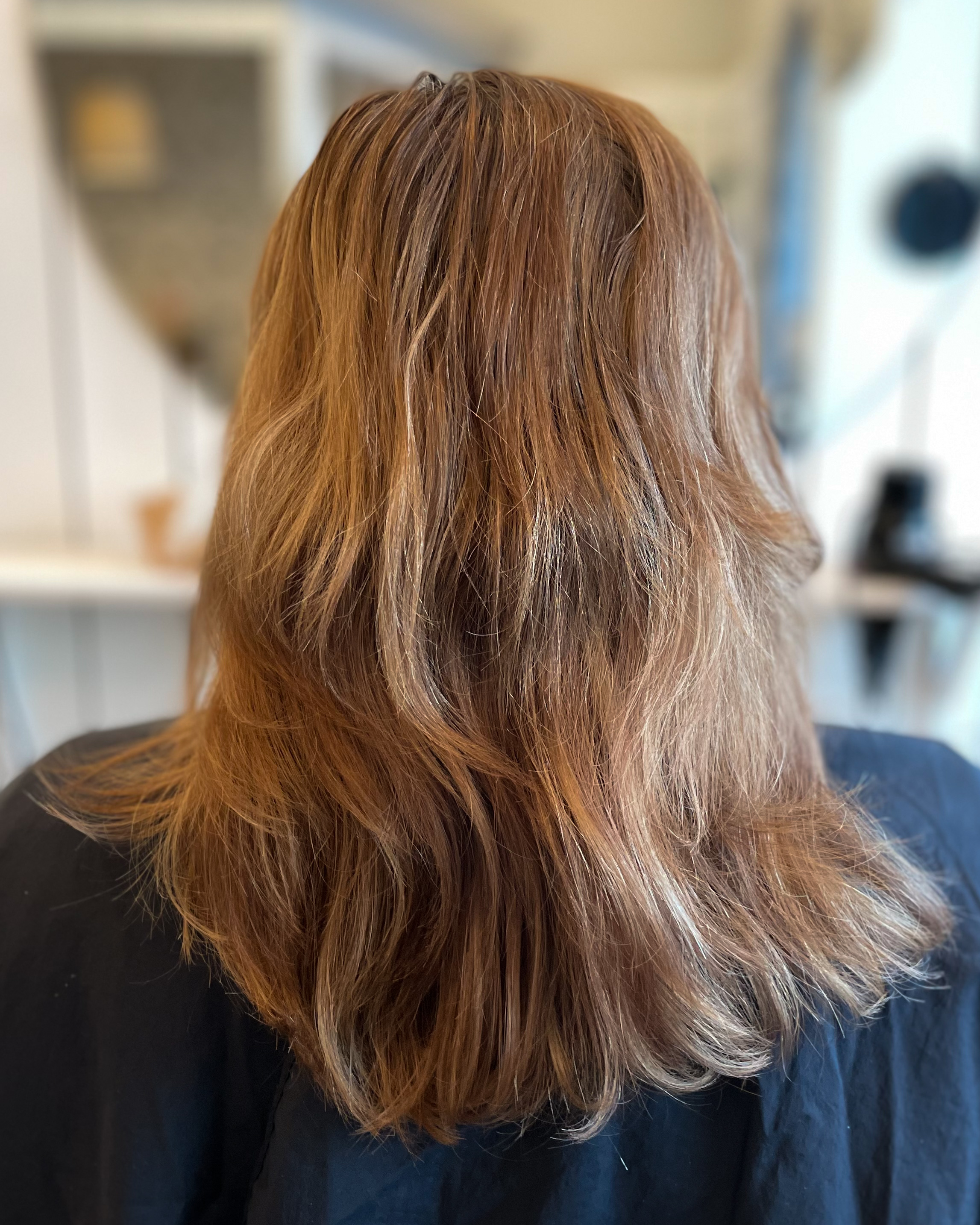 Golden copper color 🧡✨