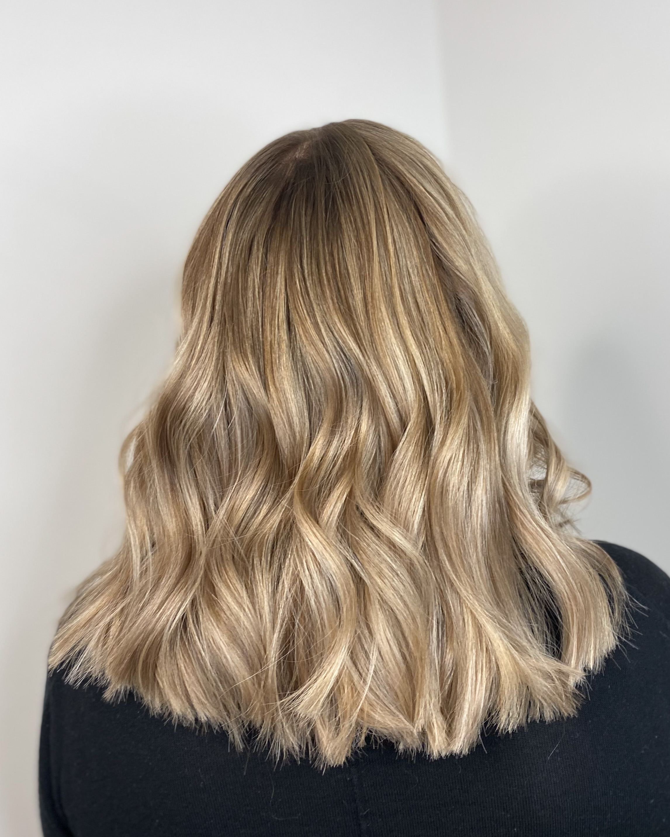 Soft blonde balayage