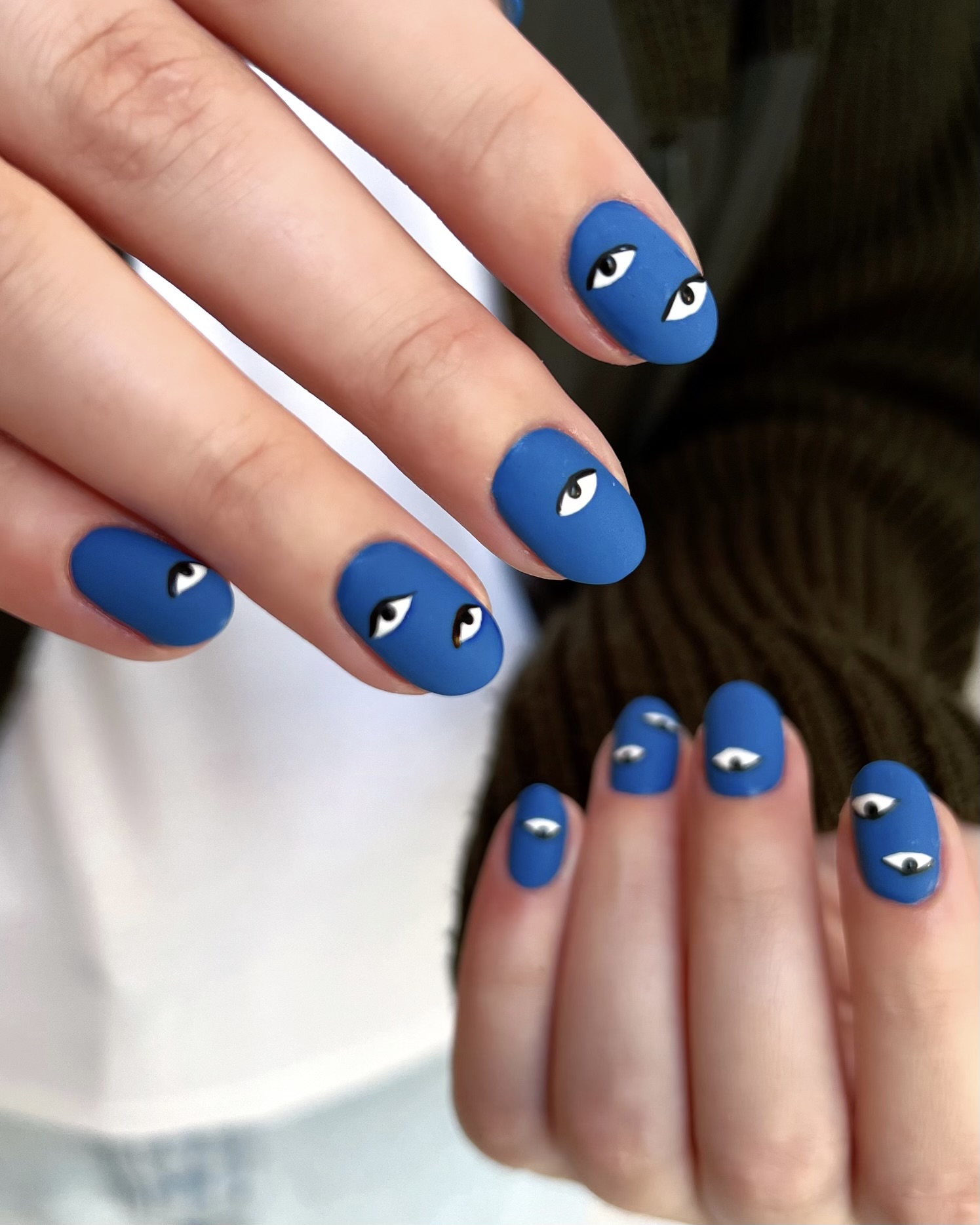 Ögon naglar💙👀