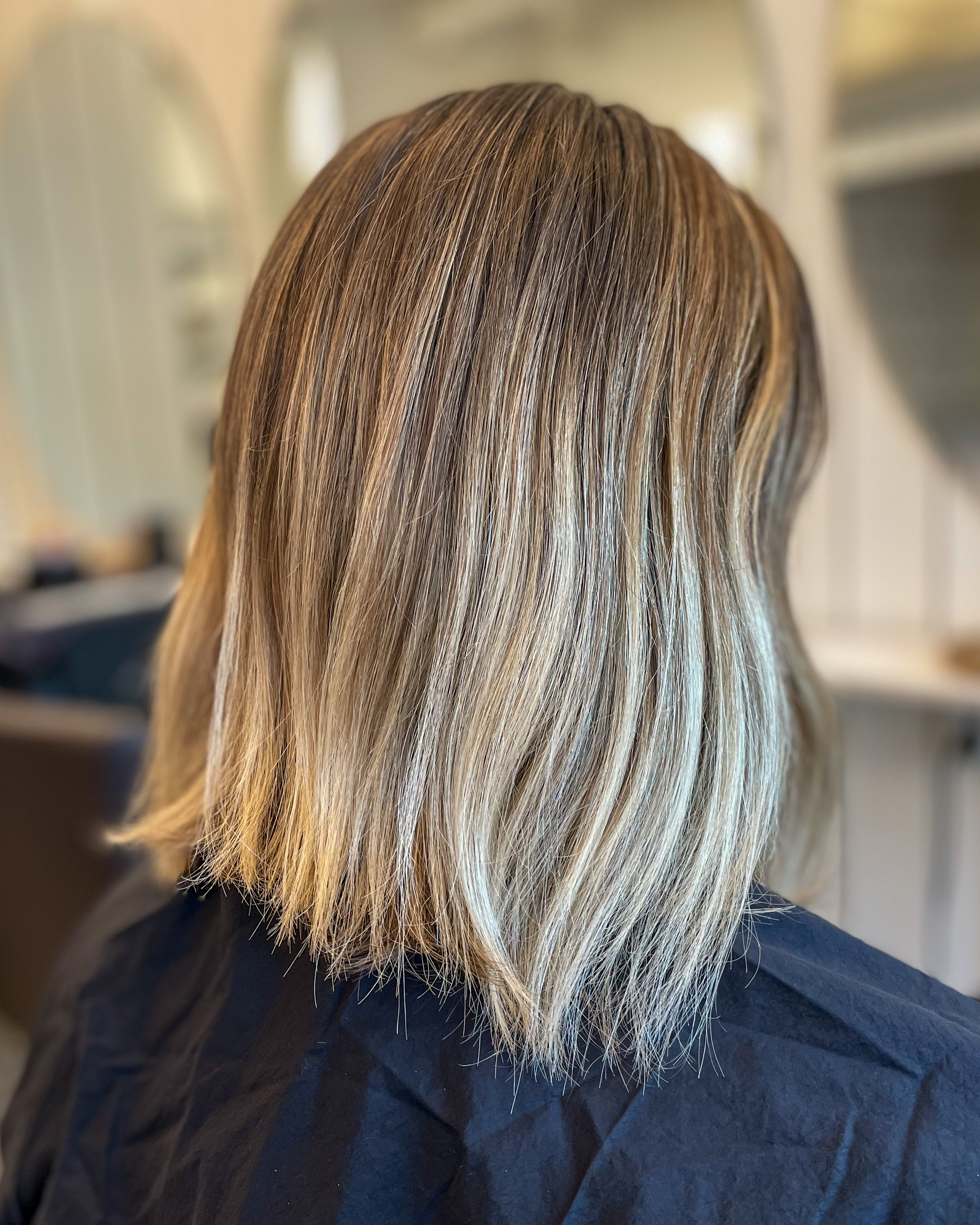 Blonde bob haircut