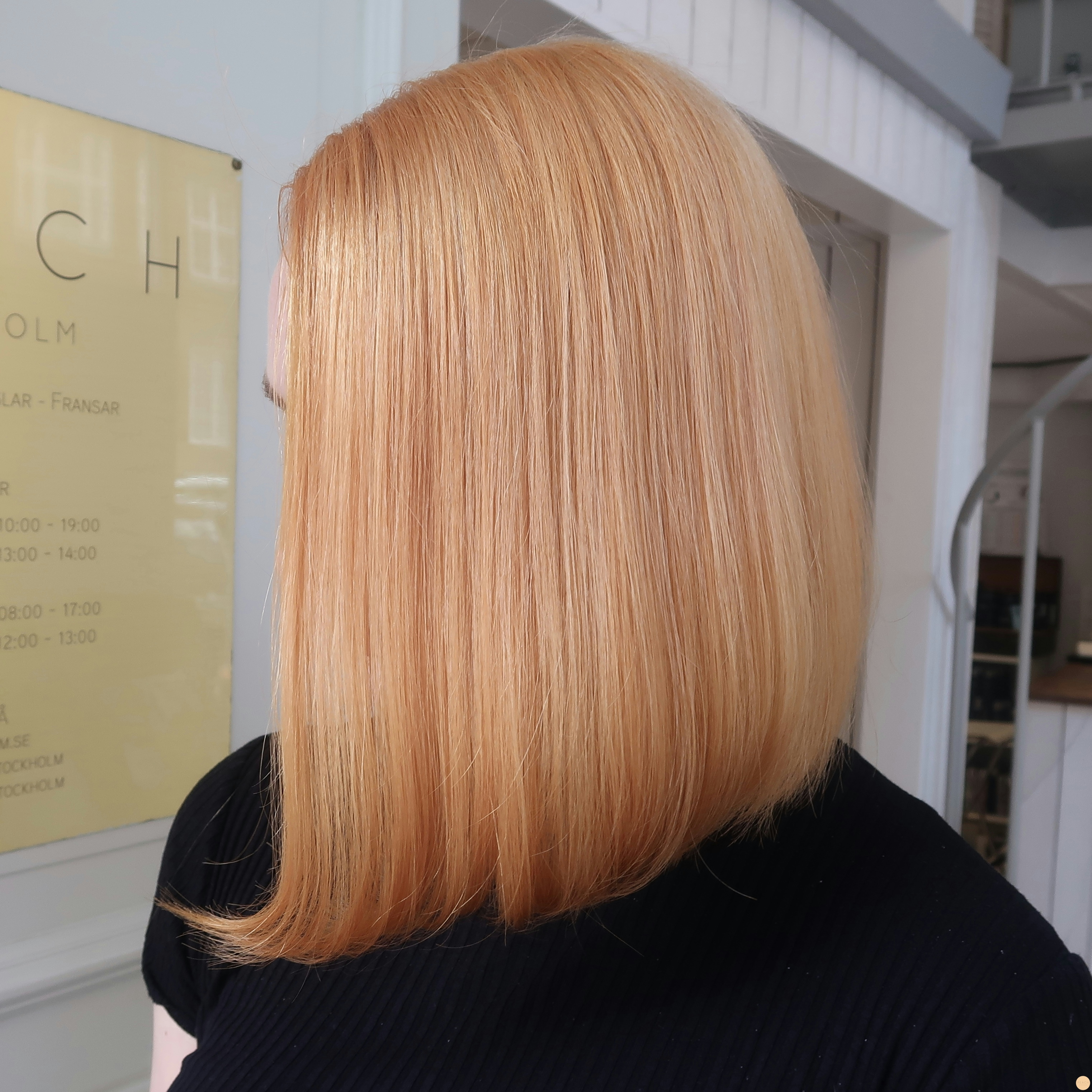 Orange koppar hårfärg