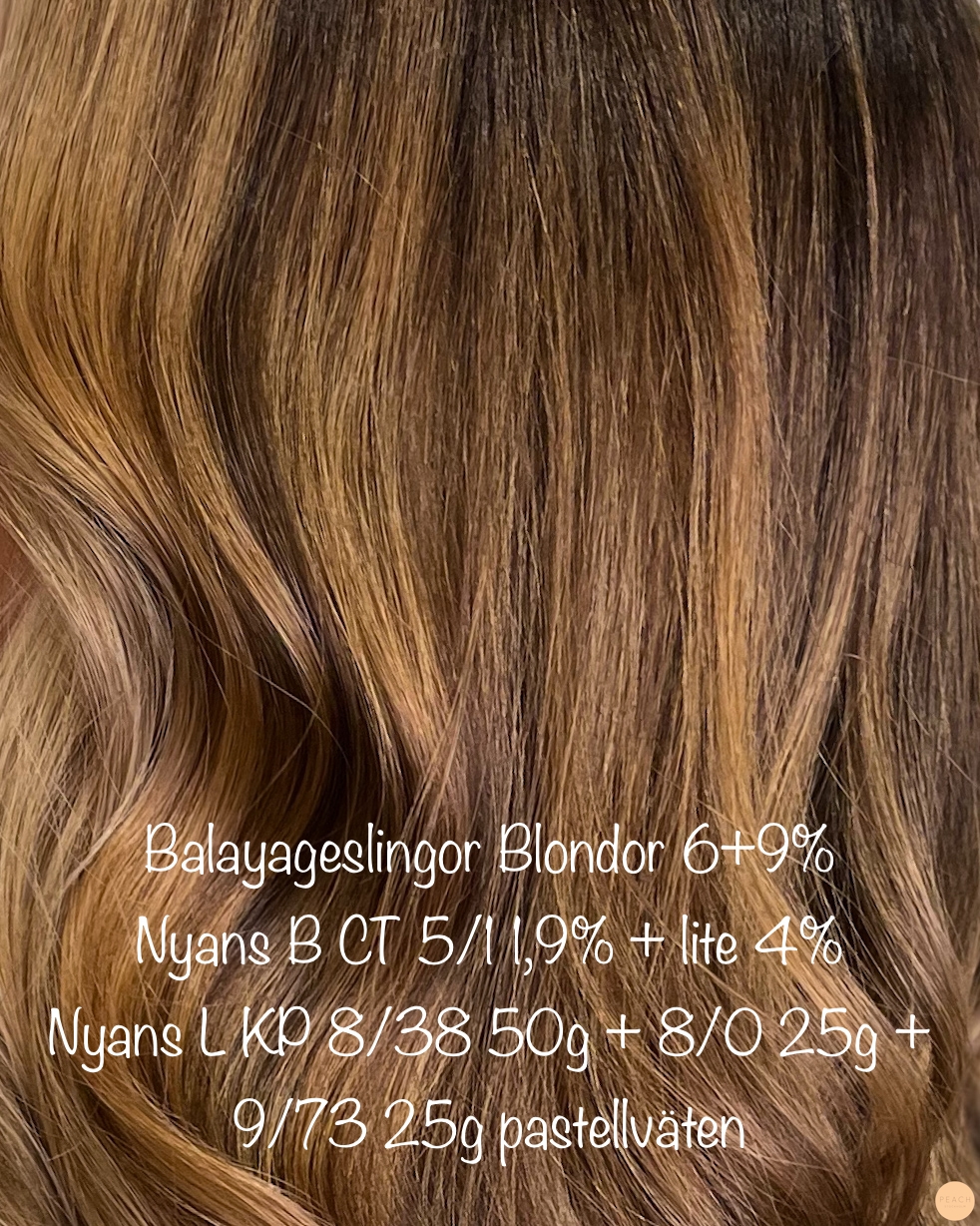 Balayage på mörkt hår
