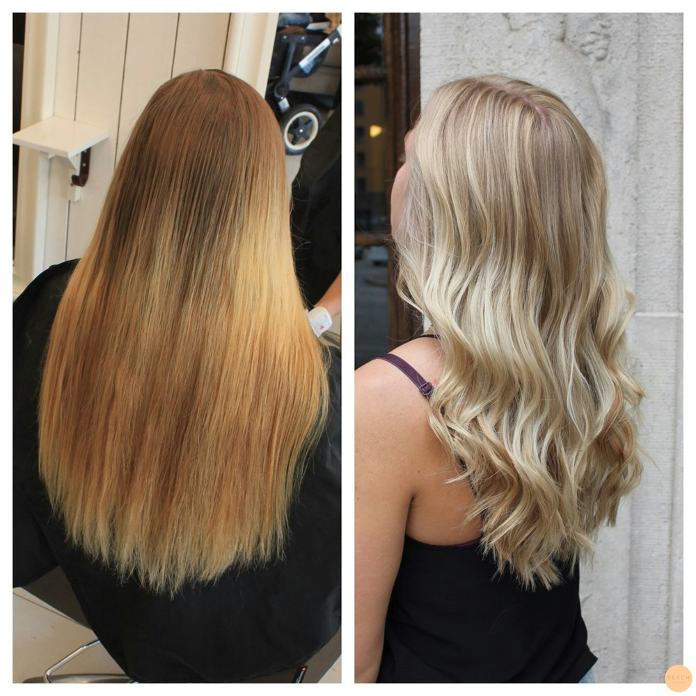 Isig blond med Olaplex