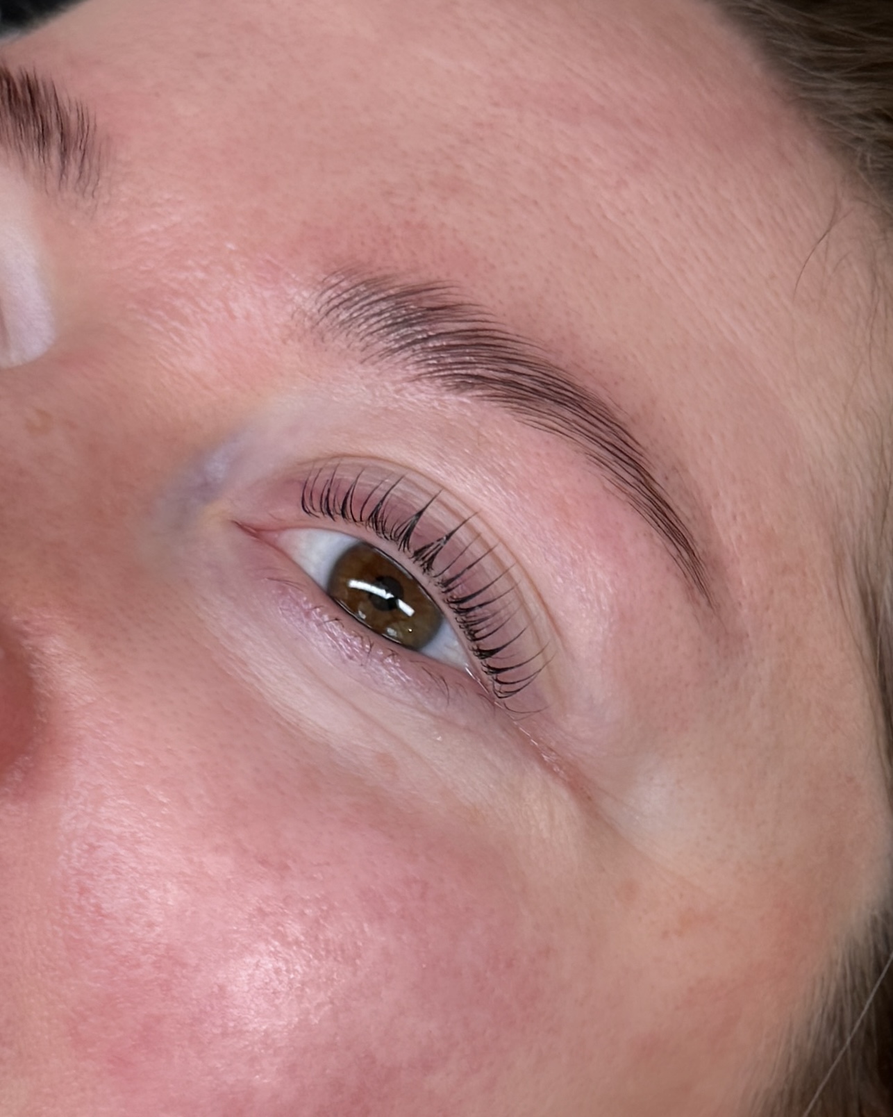 Lashlift browlift före efter