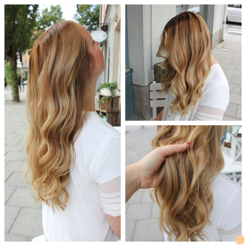 Varm blond hårfärg