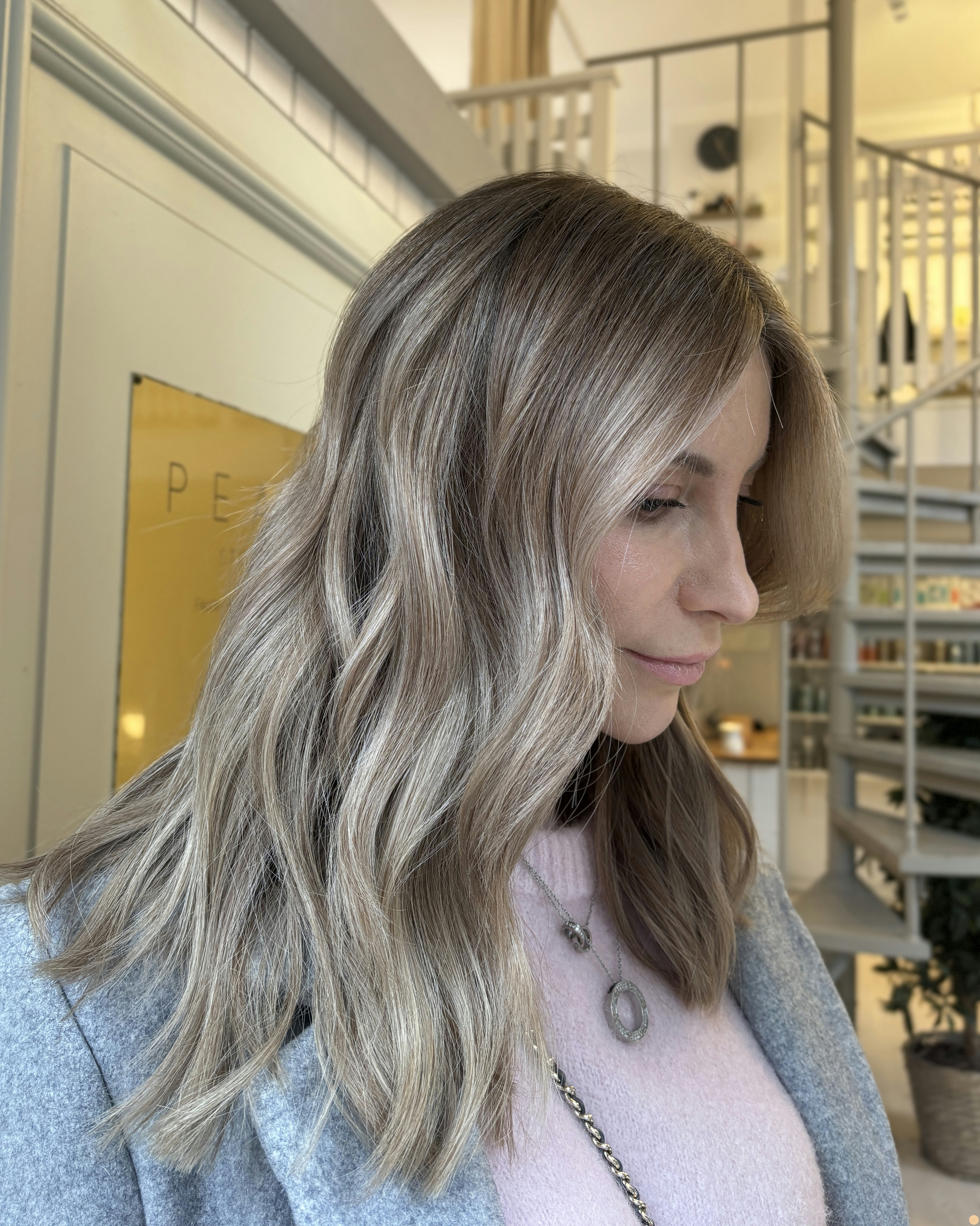 Balayage kall blond
