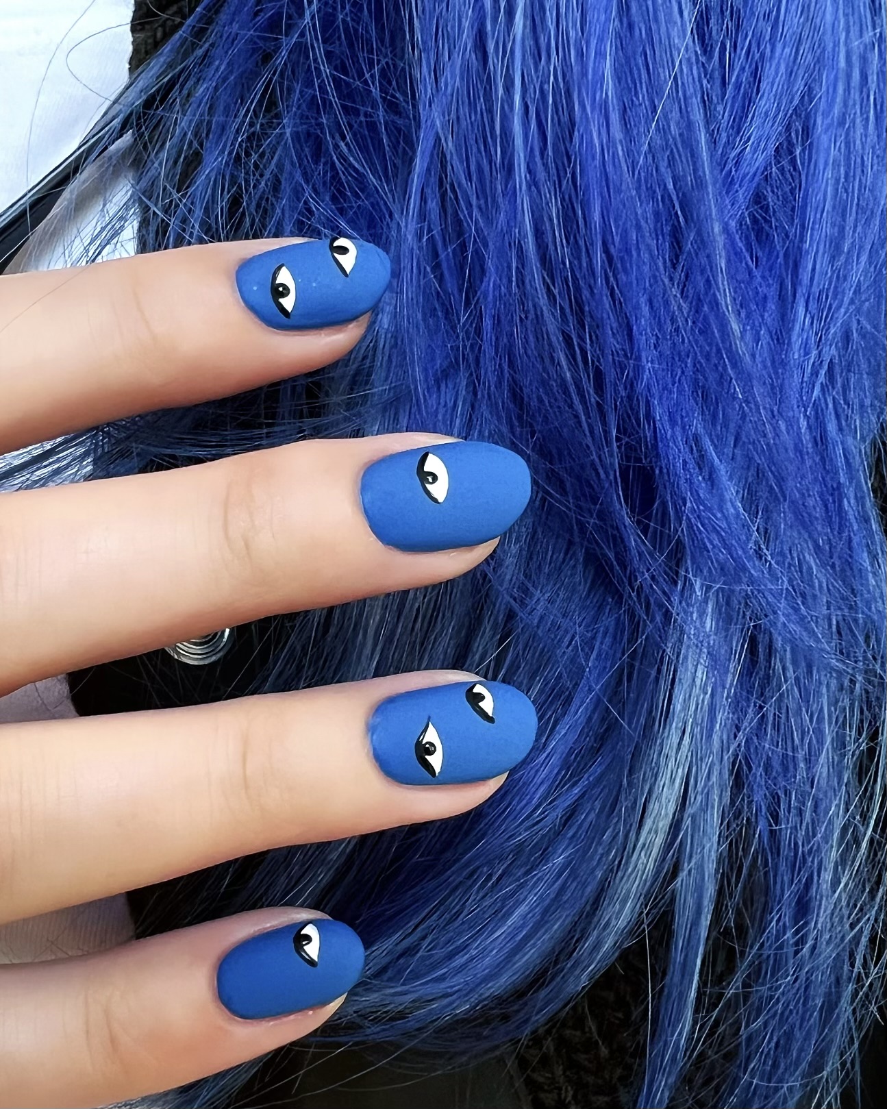 Ögon naglar💙👀