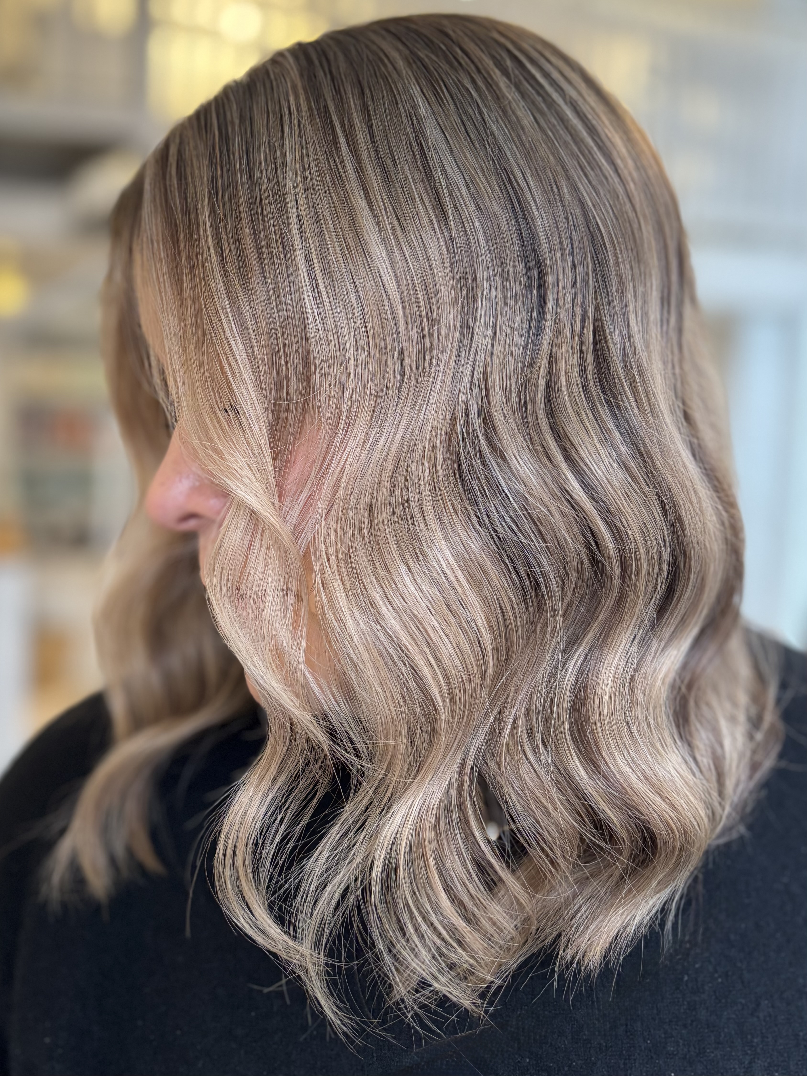 Grey blended highlights