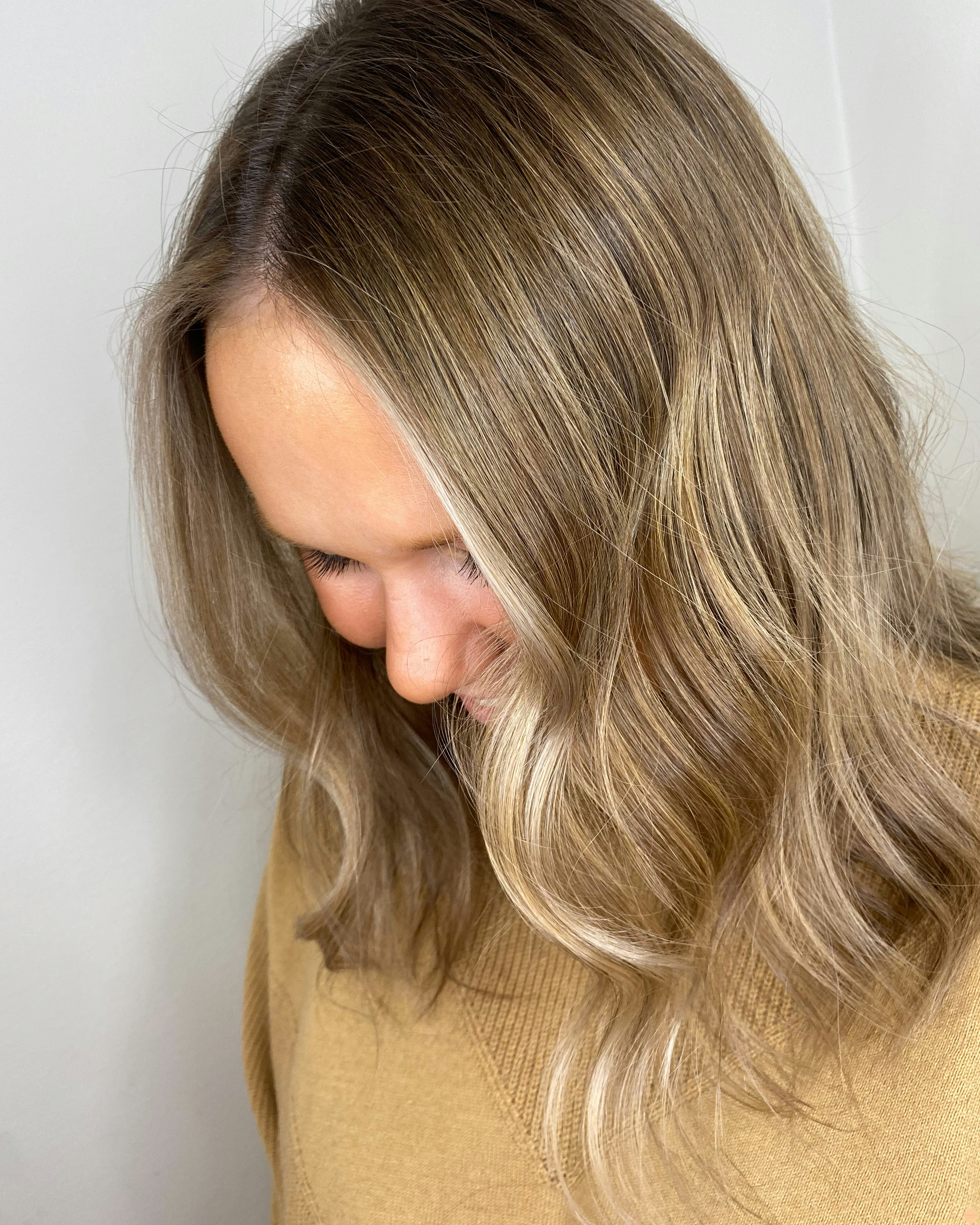 Beige balayage