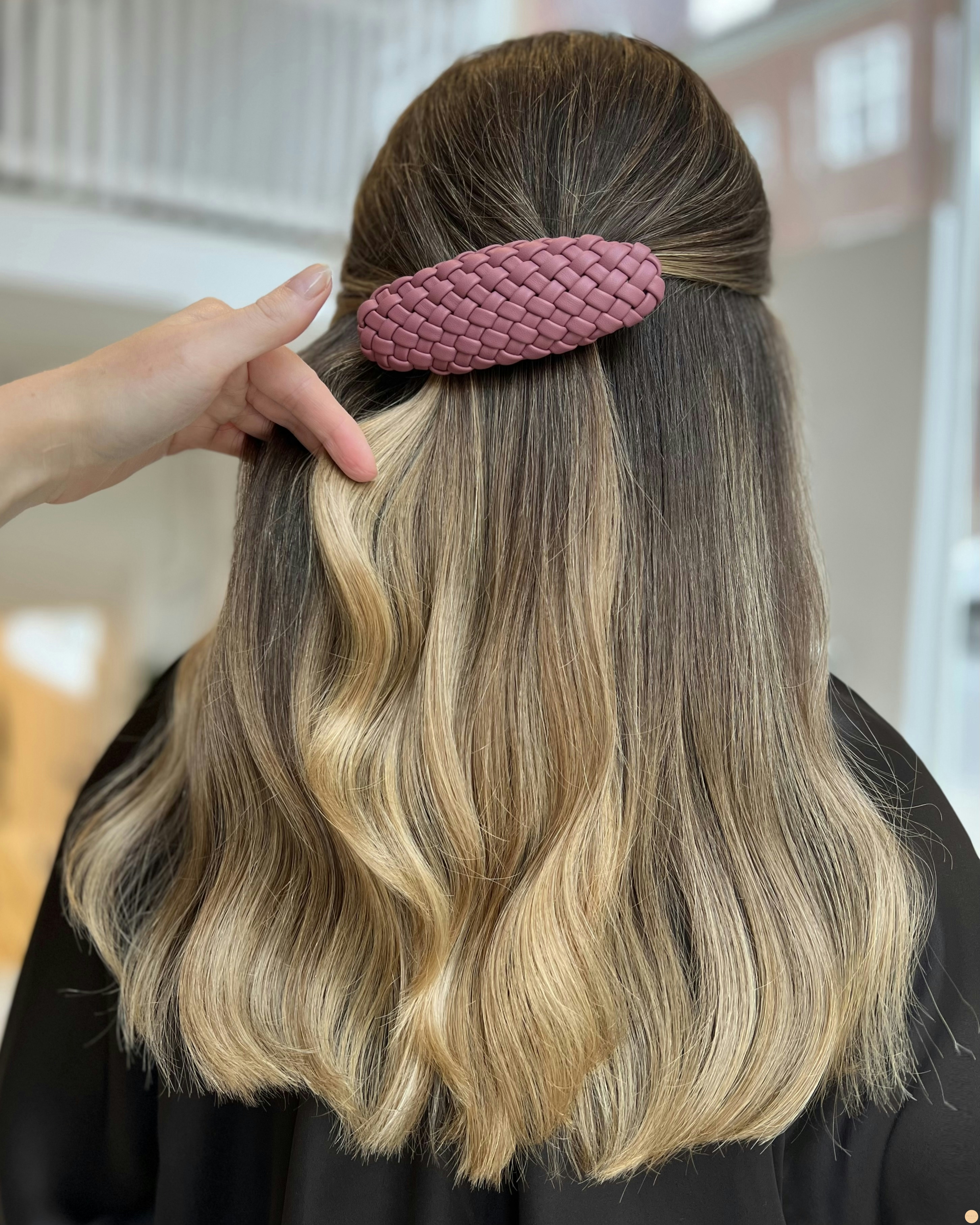 Soft balayage i brunt hår Molimenti
