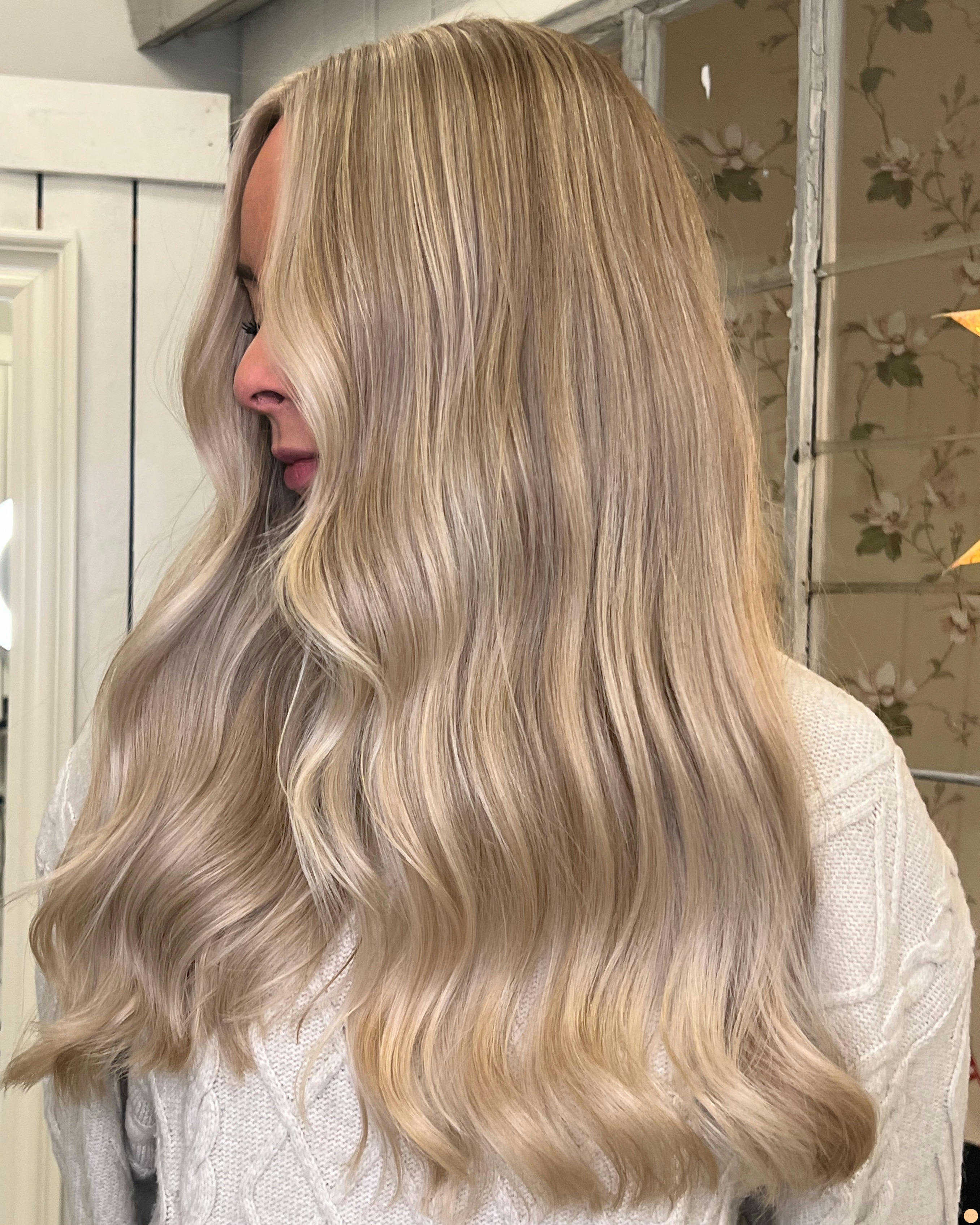 Light blonde highlights