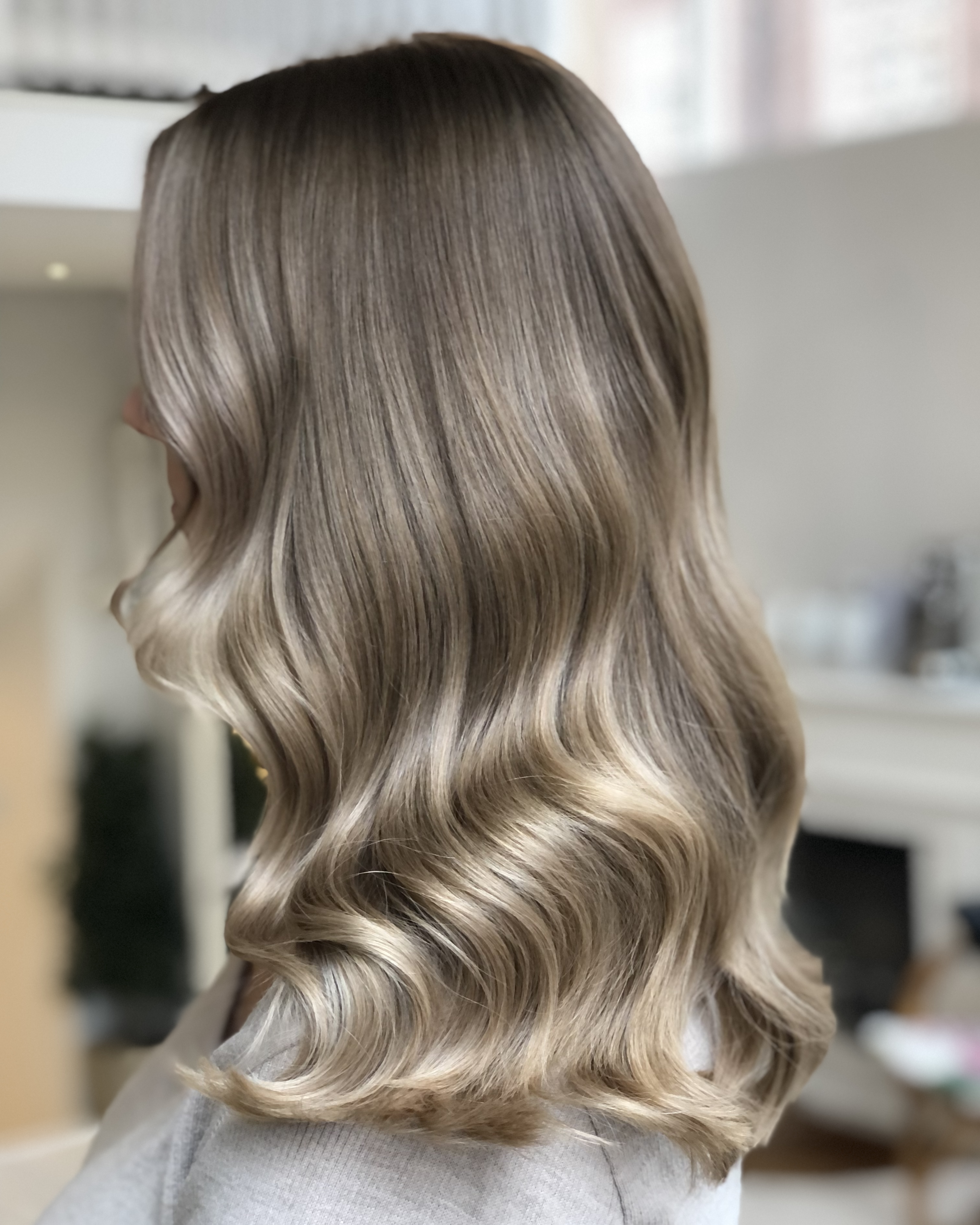 Soft blonde balayage