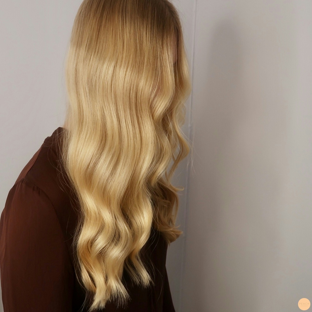 Varm blond hårfärg olaplex