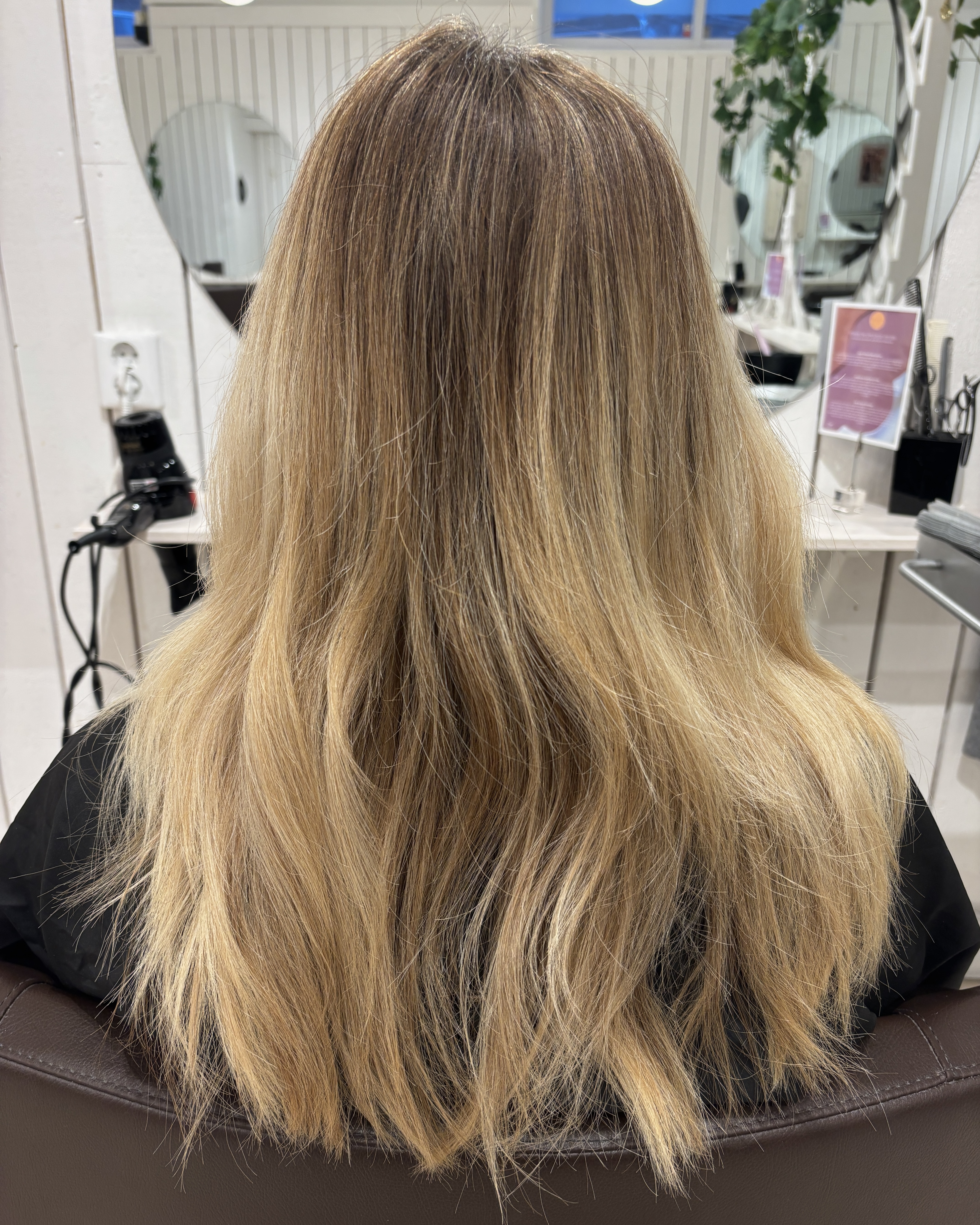 Balayage kall blond