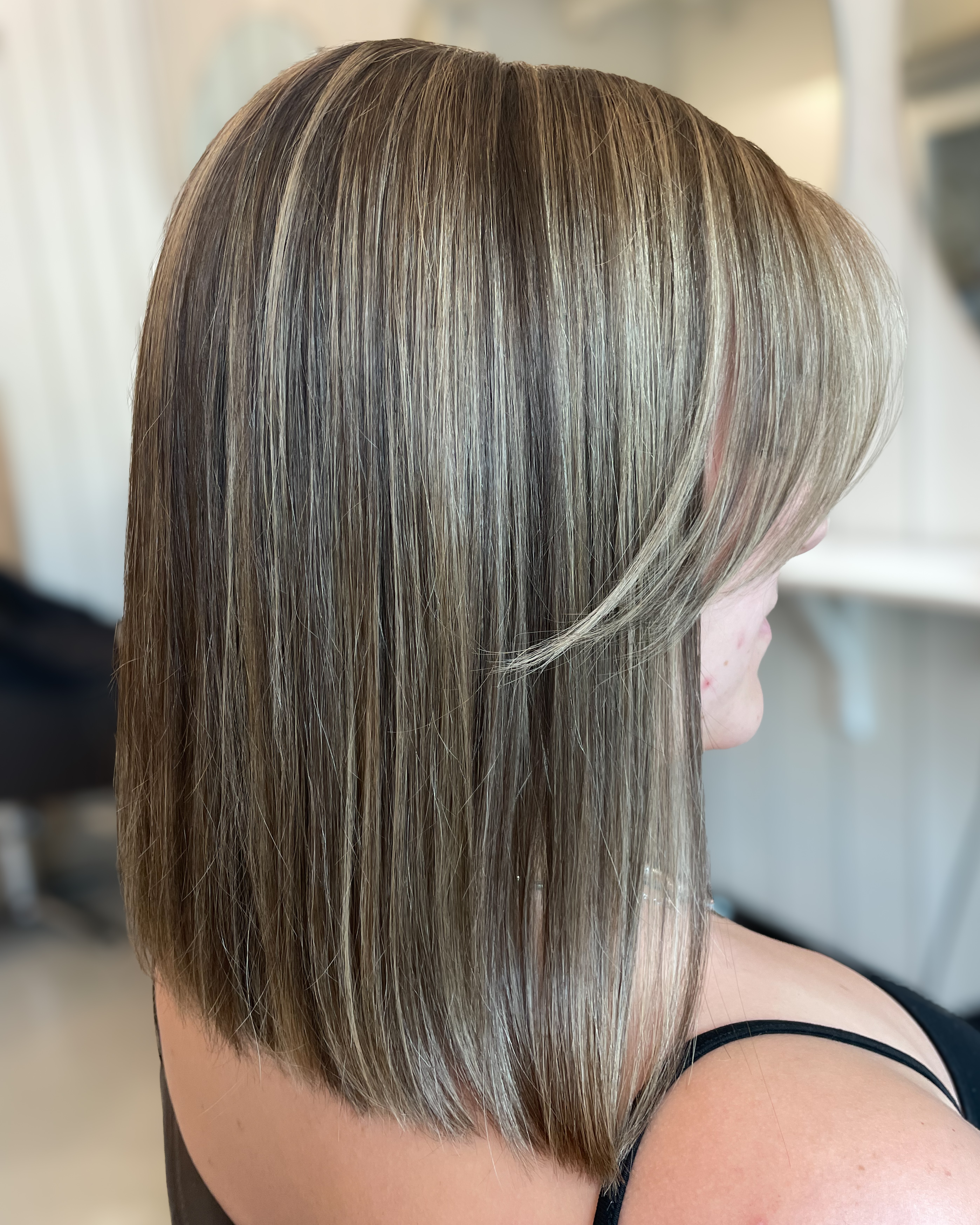 🤍Highlights on brown hair🤎