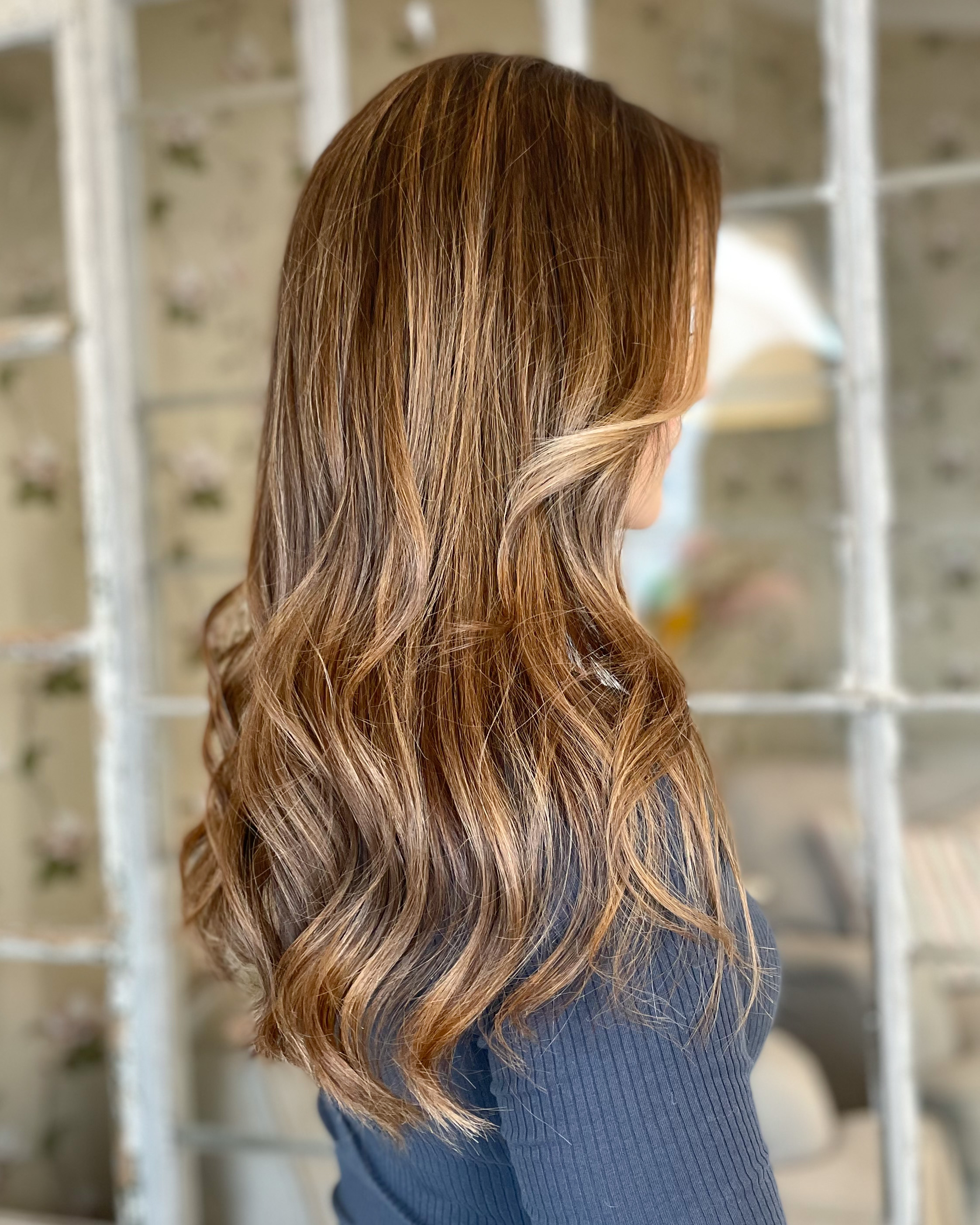 Varm beige hårfärg