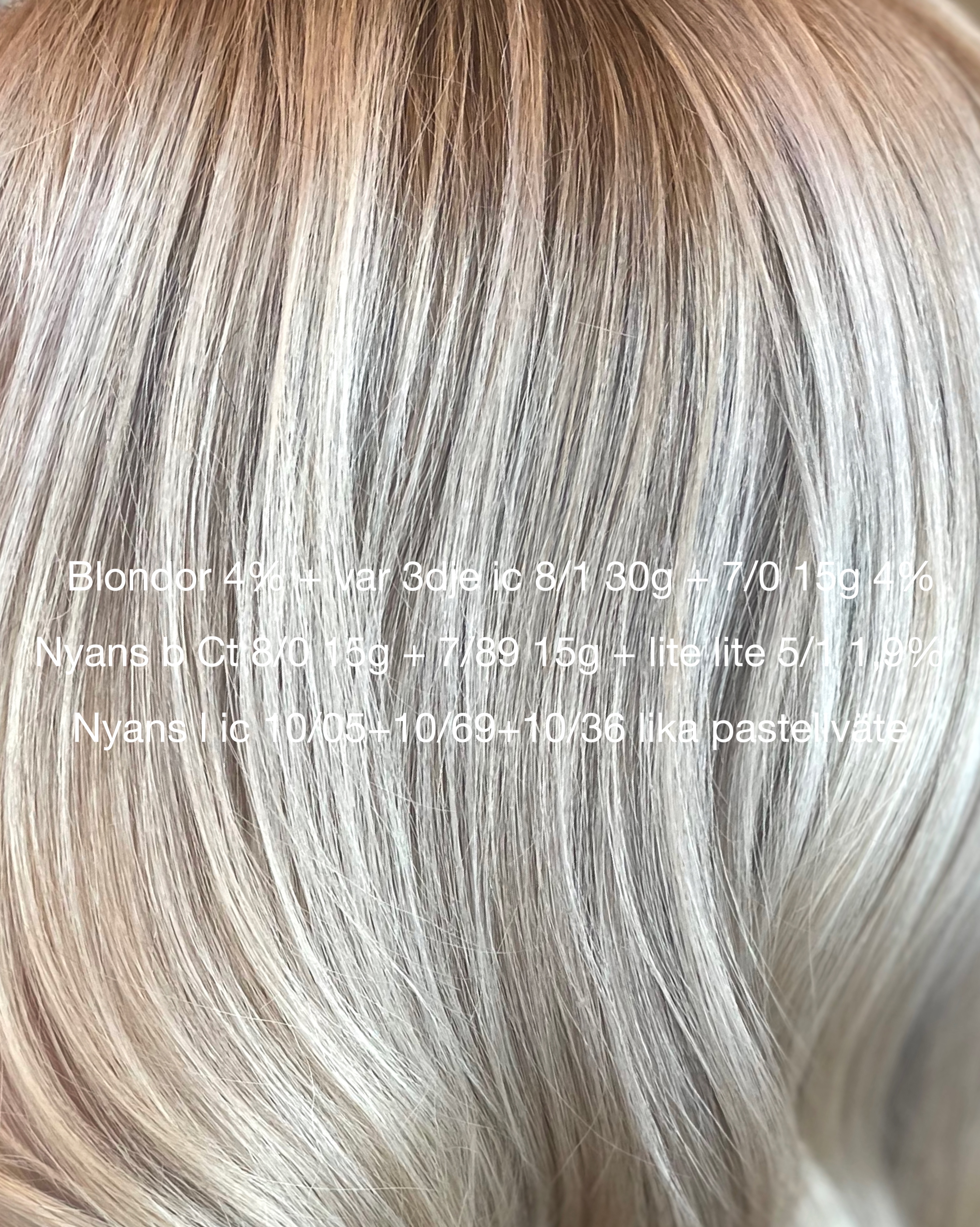 Iceblonde hårfärg 🤍