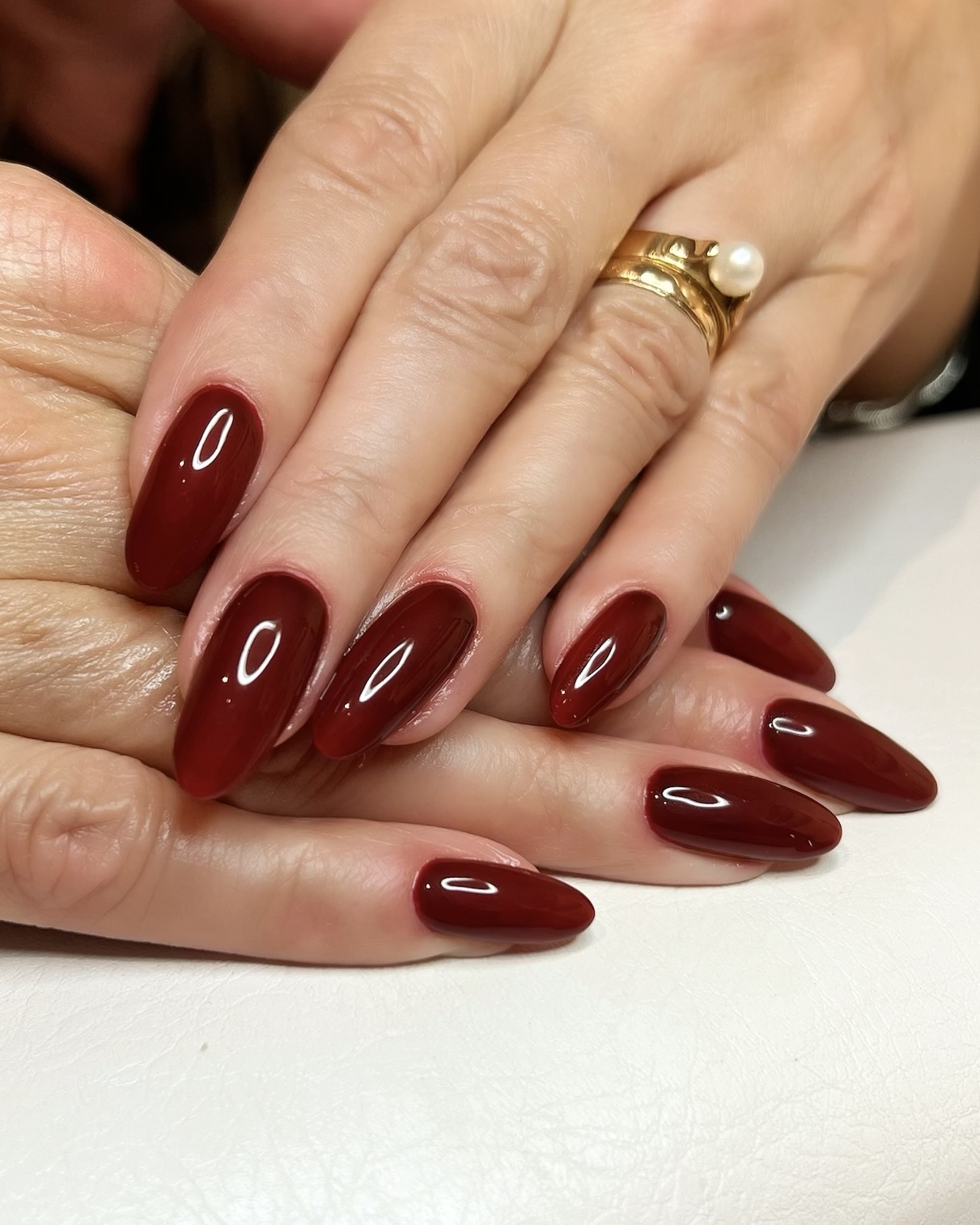 Mörkröda naglar till hösten ♥️🍁