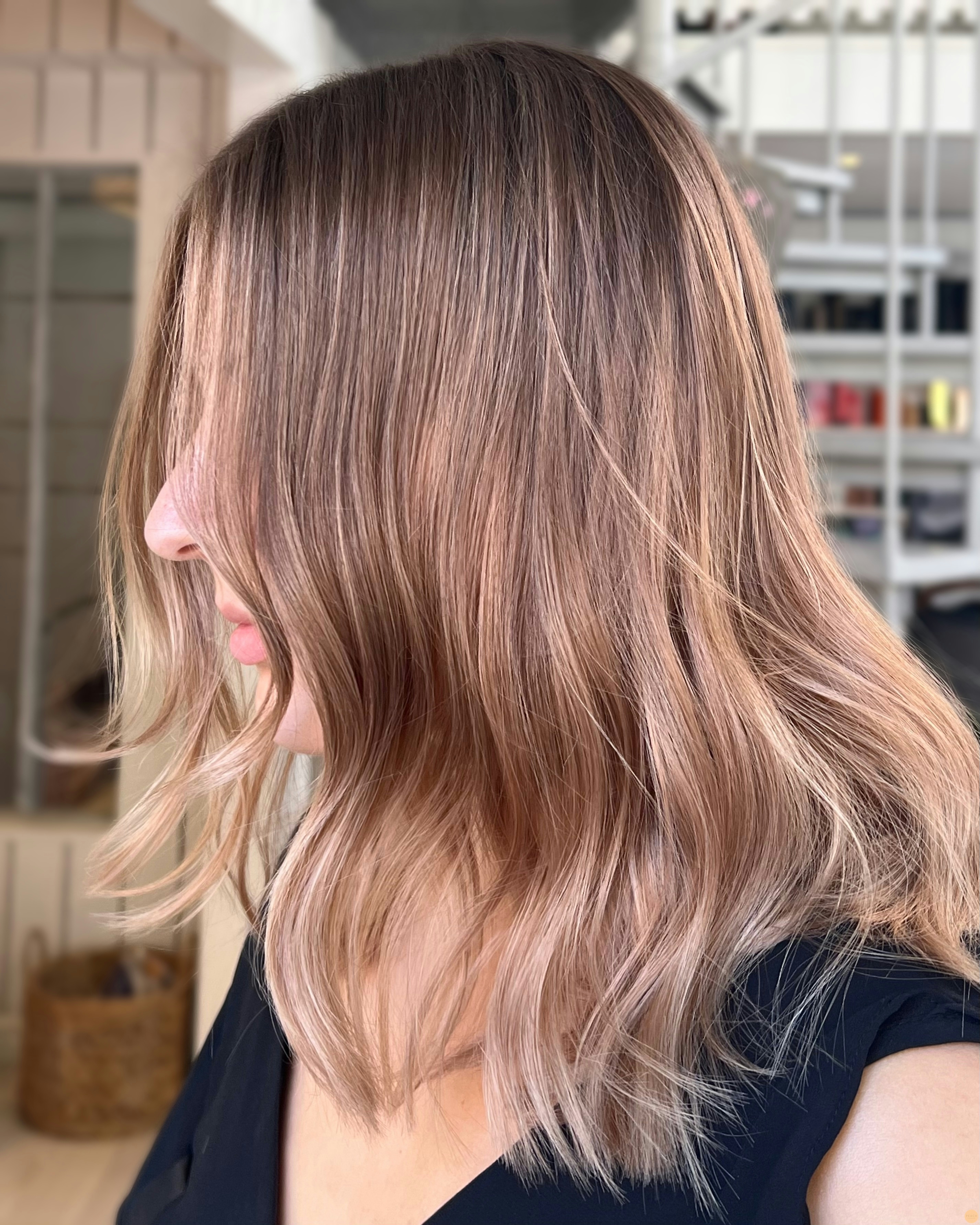 Balayage bronde hair