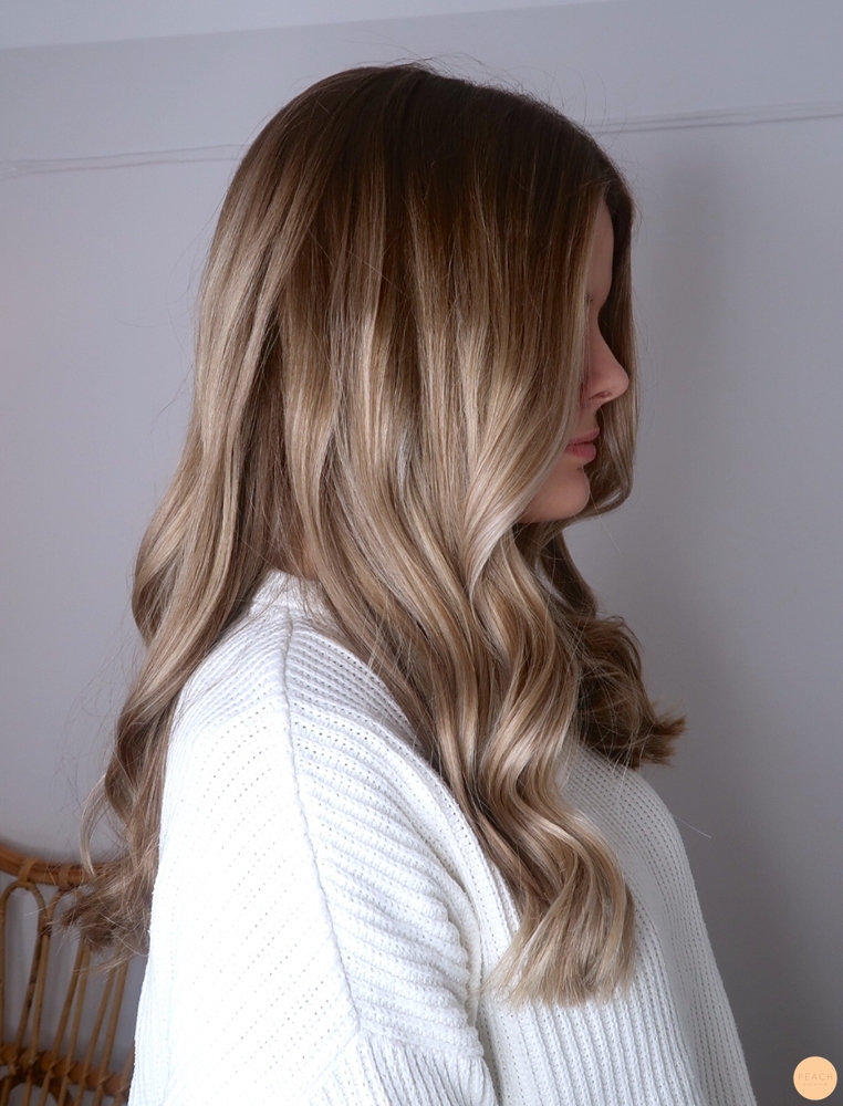 Balayage blond beige