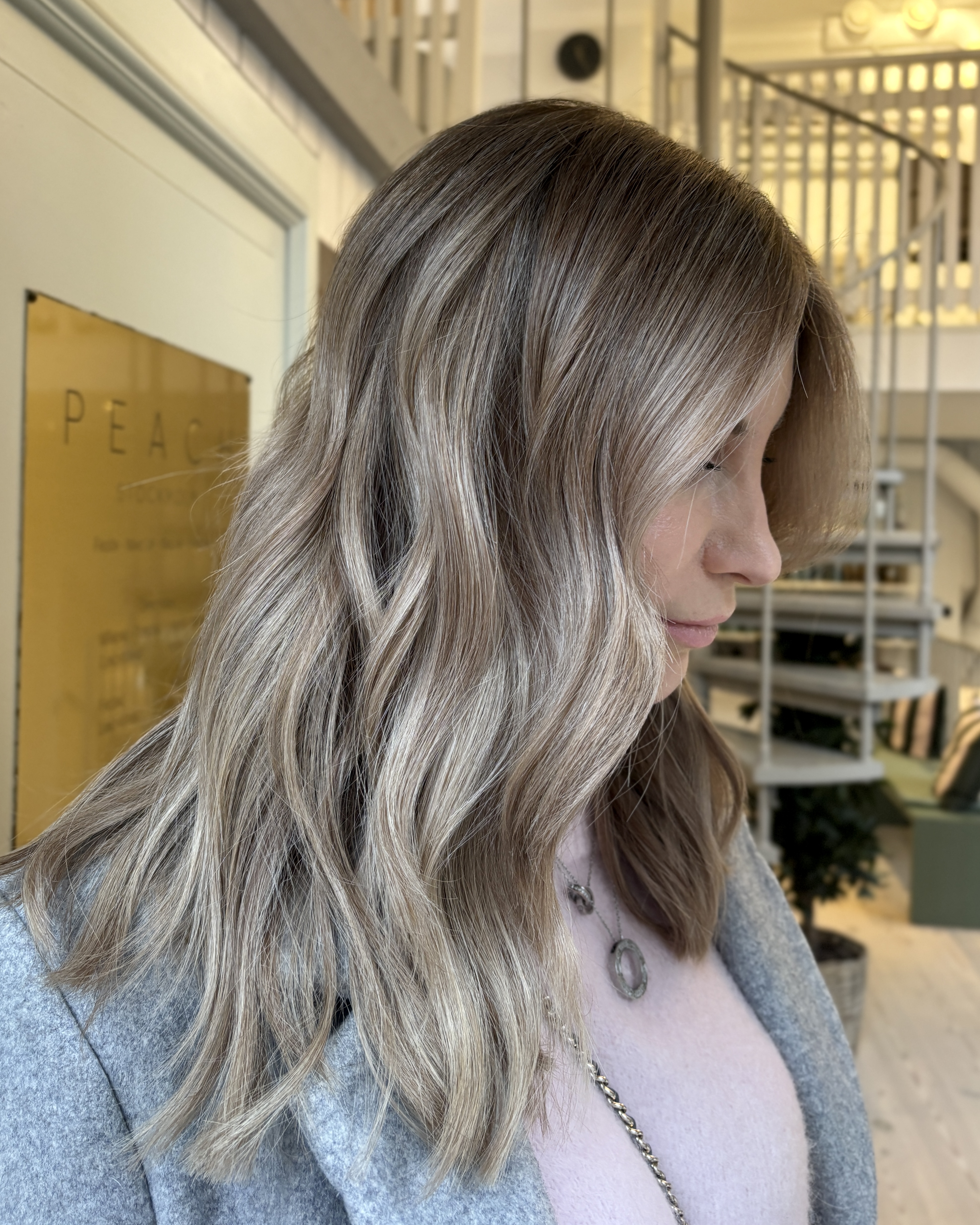 Balayage kall blond