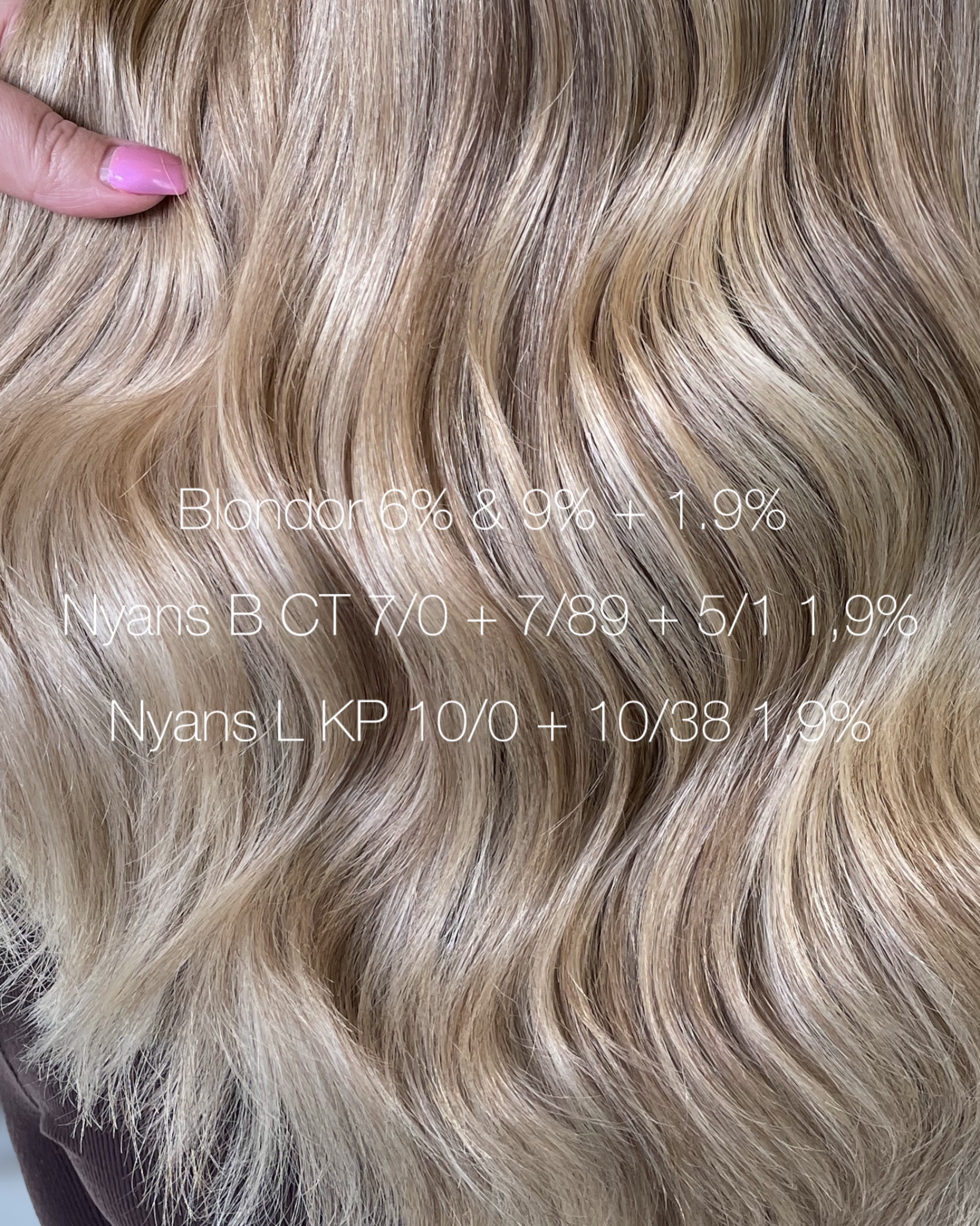 Vaniljblond hårfärg