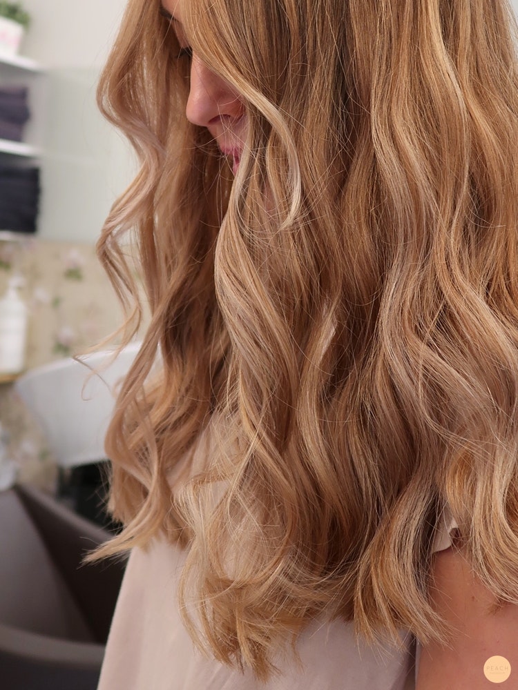 Balayage i mörkt hår