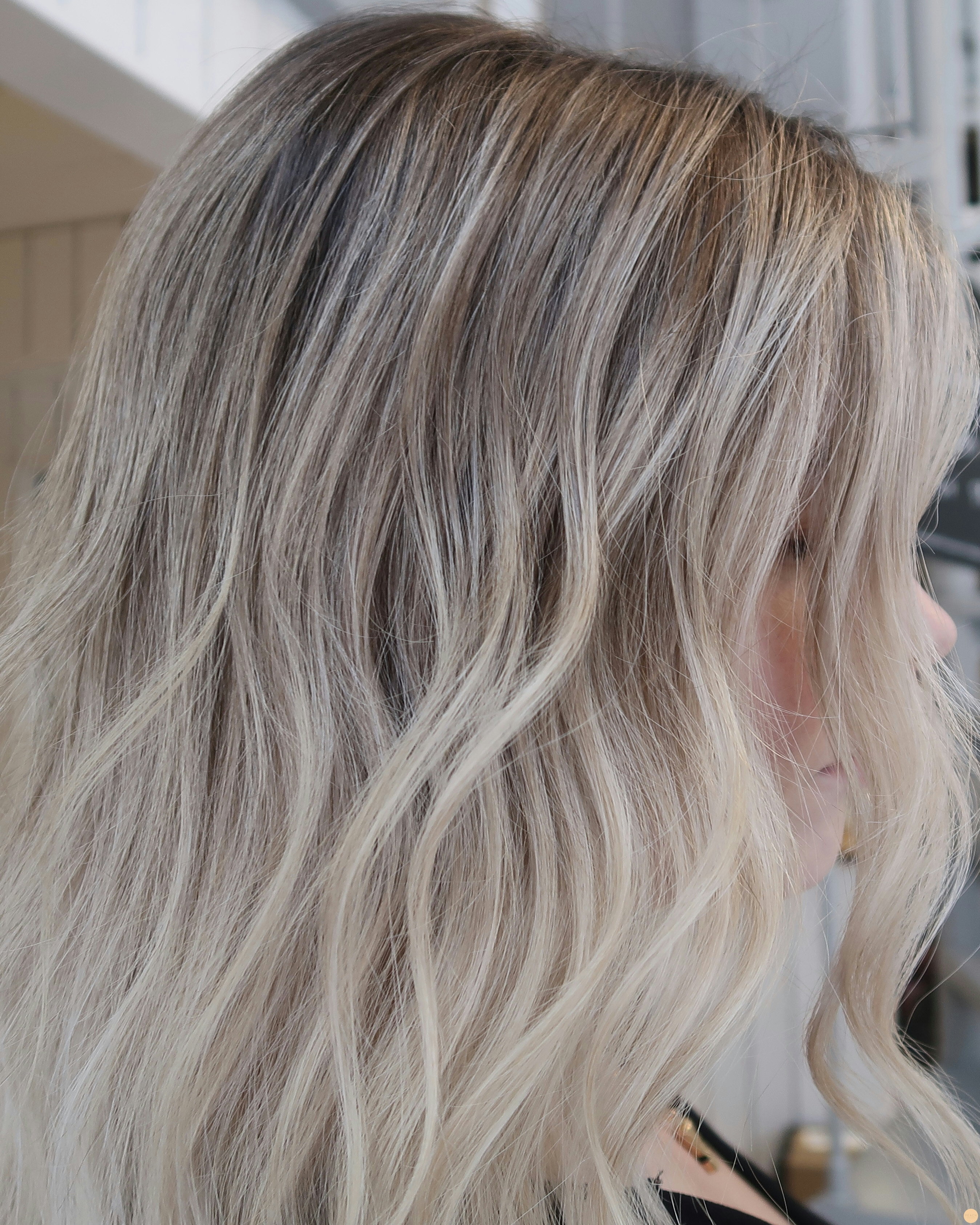 Balayage Blond lowlights