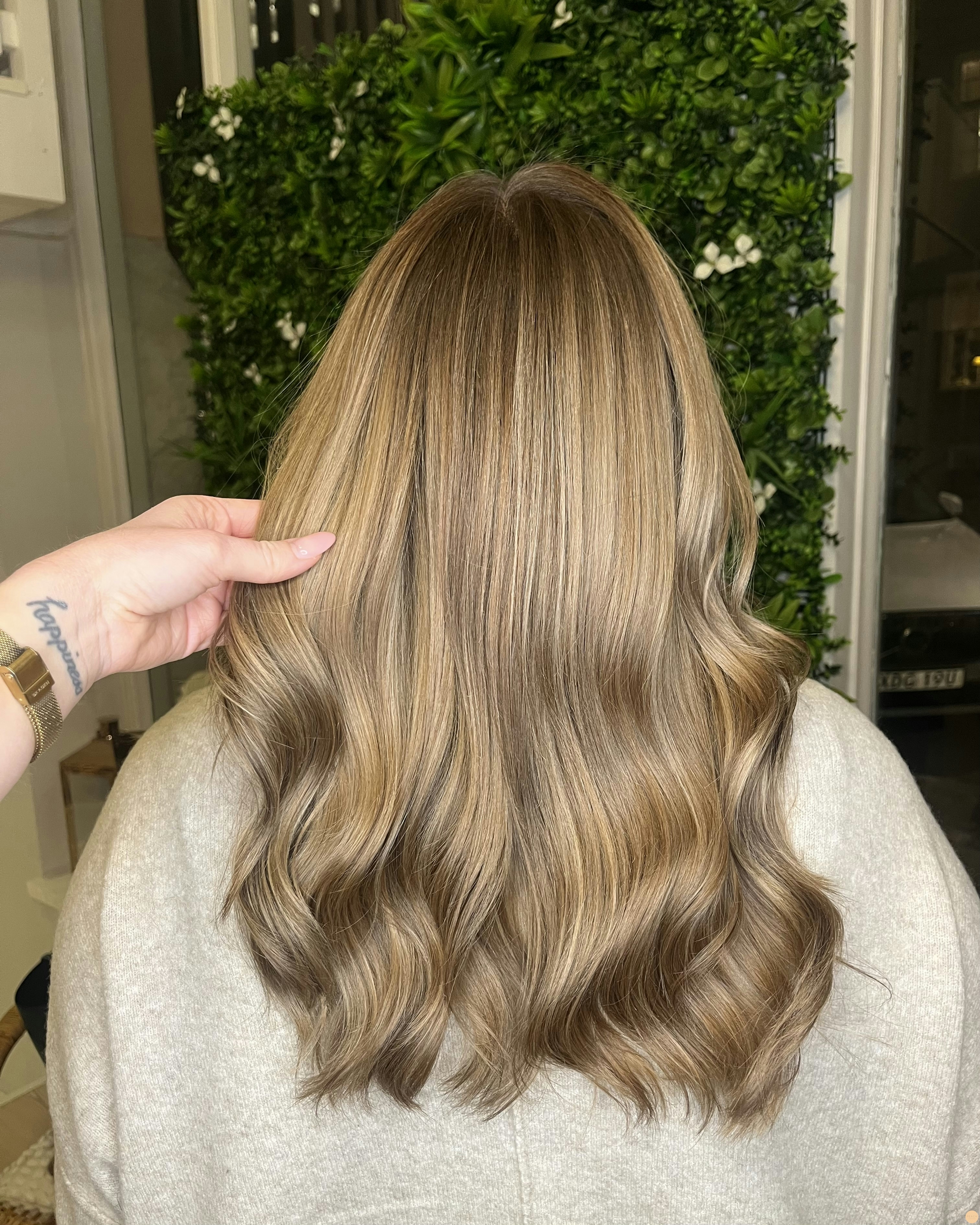 Honungsblond hårfärg