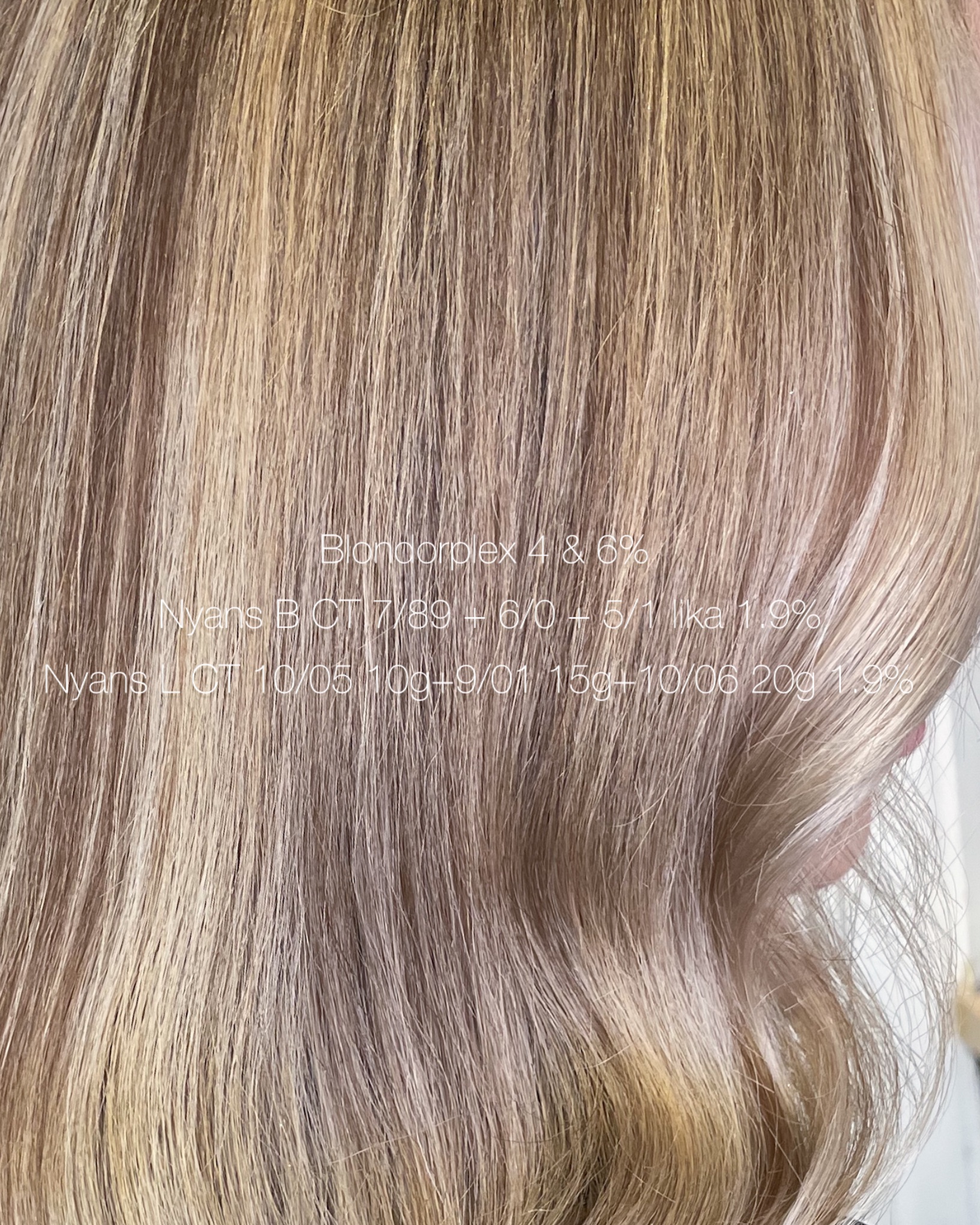 Creamy blonde hair 🤍✨