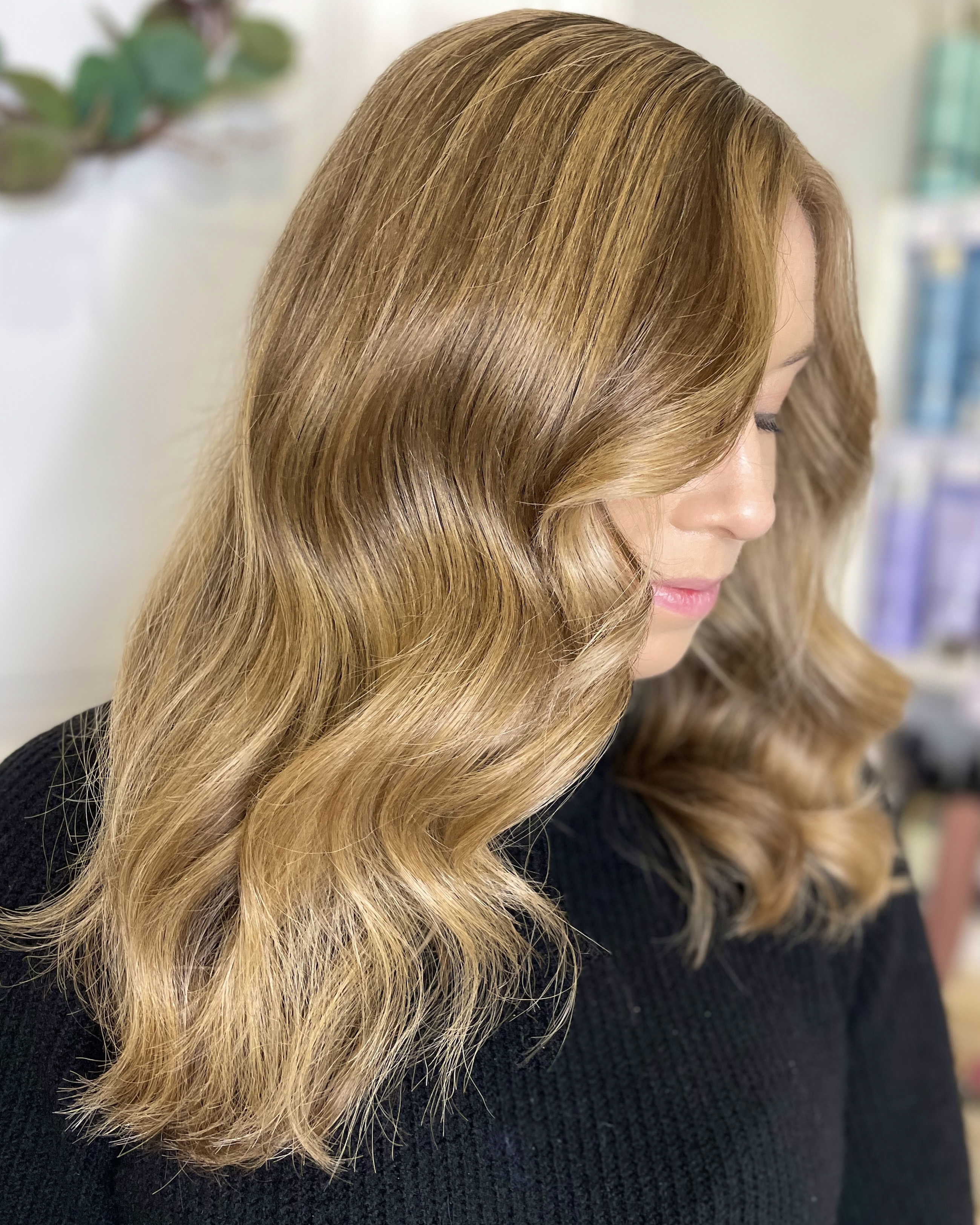 Guldbeige hårfärg 🫶🏼✨