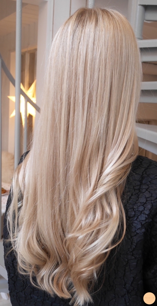 Honungsblond hårfärg