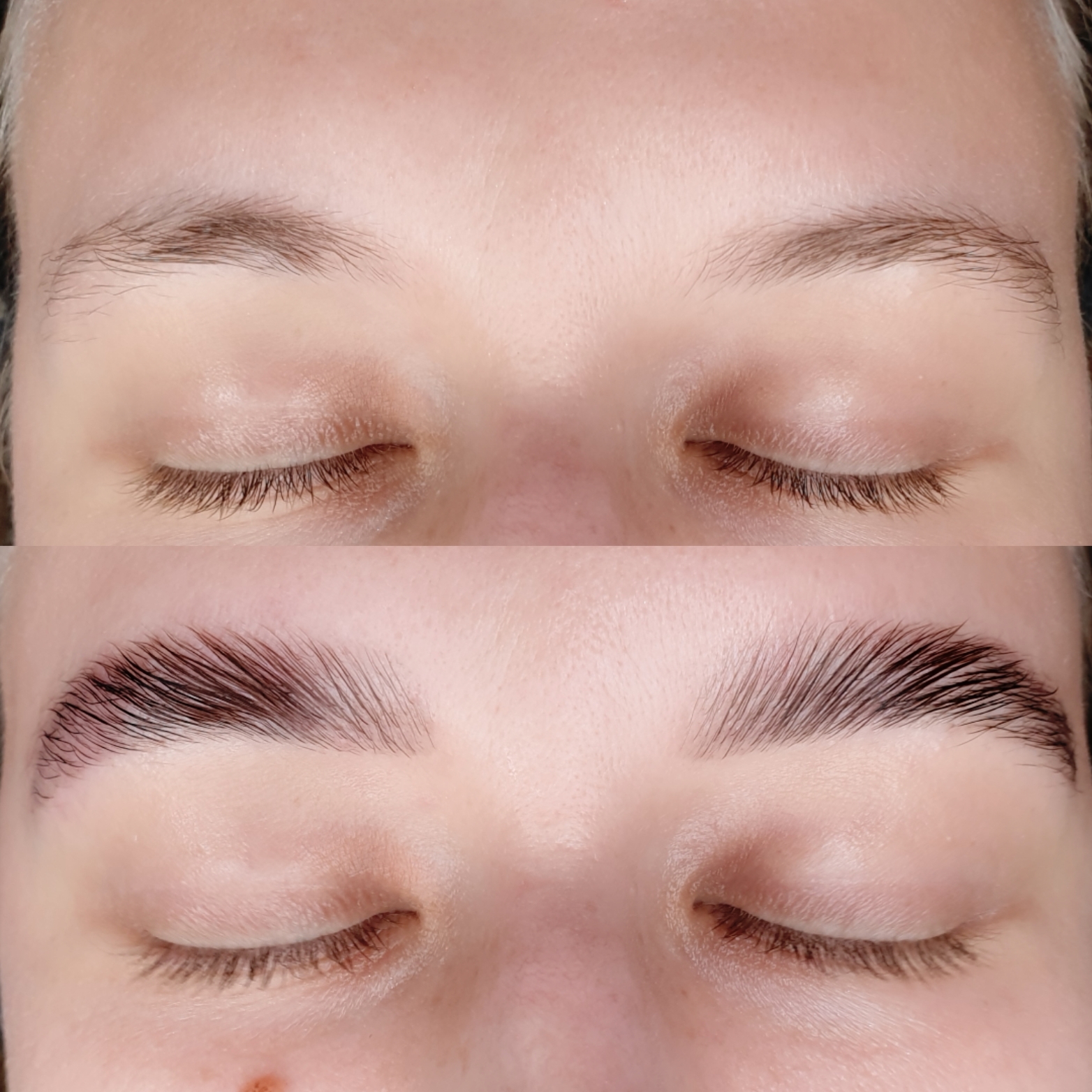 Yumi brows före & efter