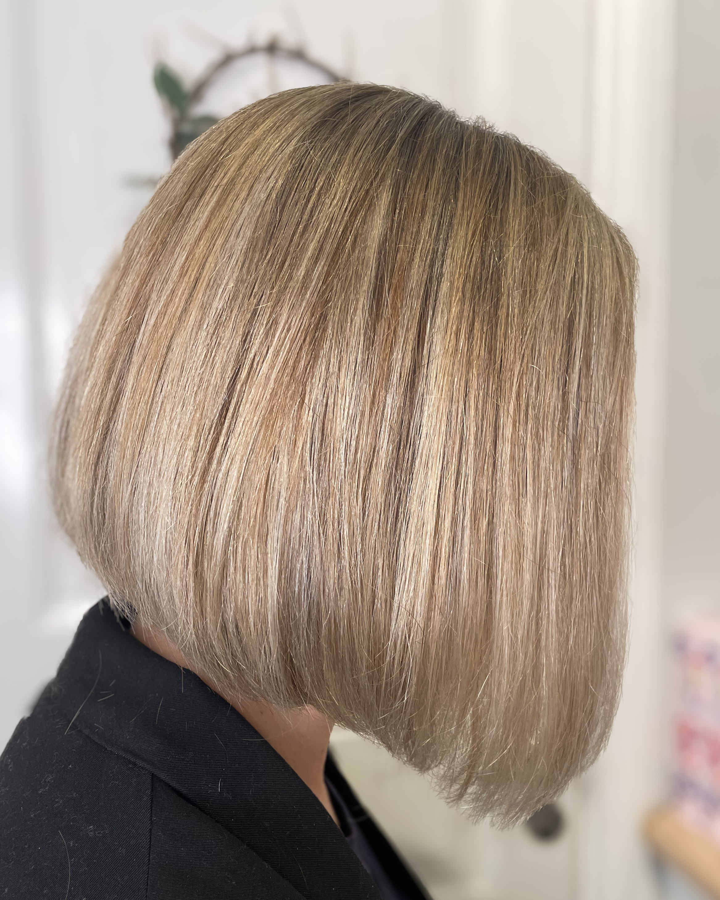 Blonde bob haircut