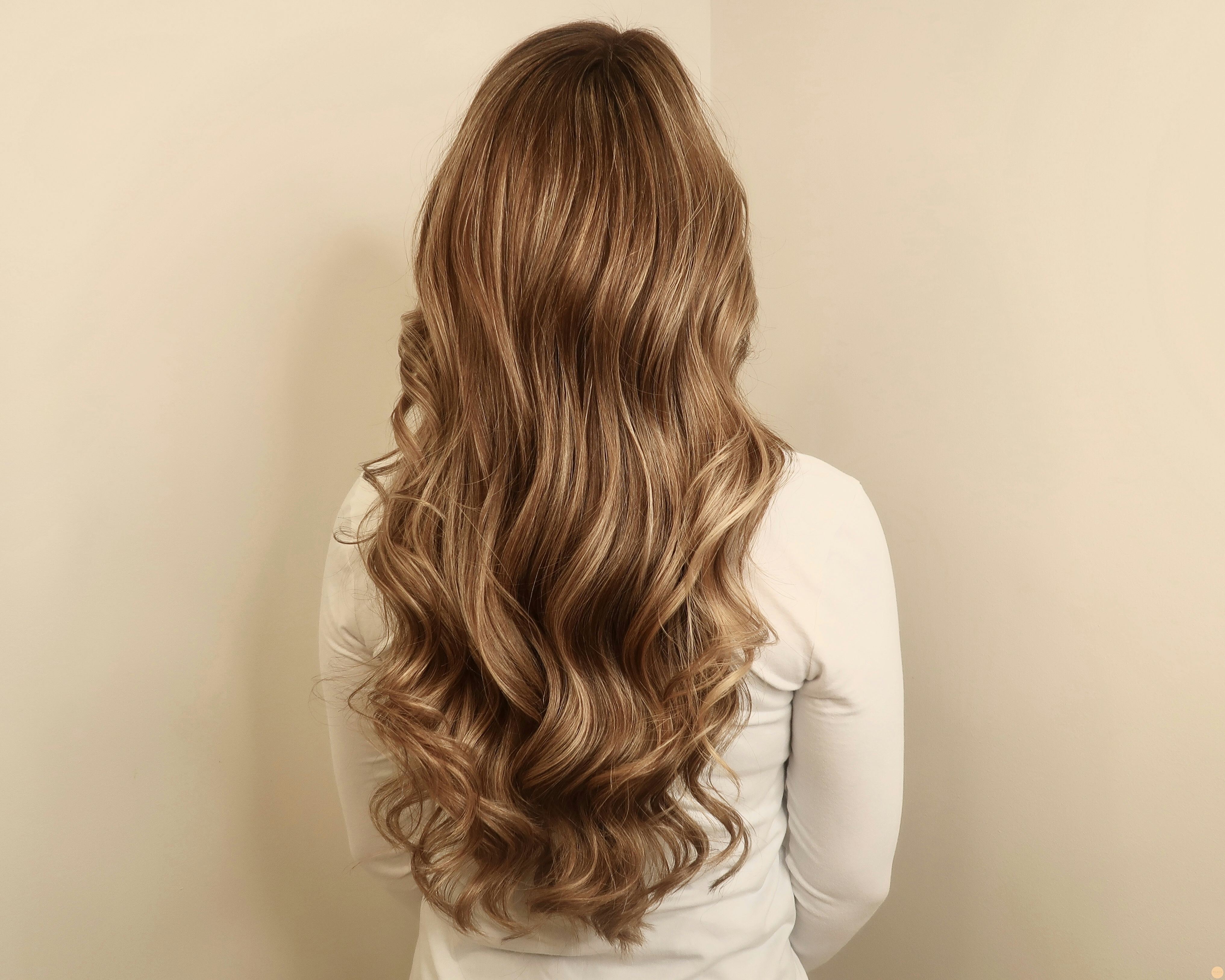 Lowlights i blont hår