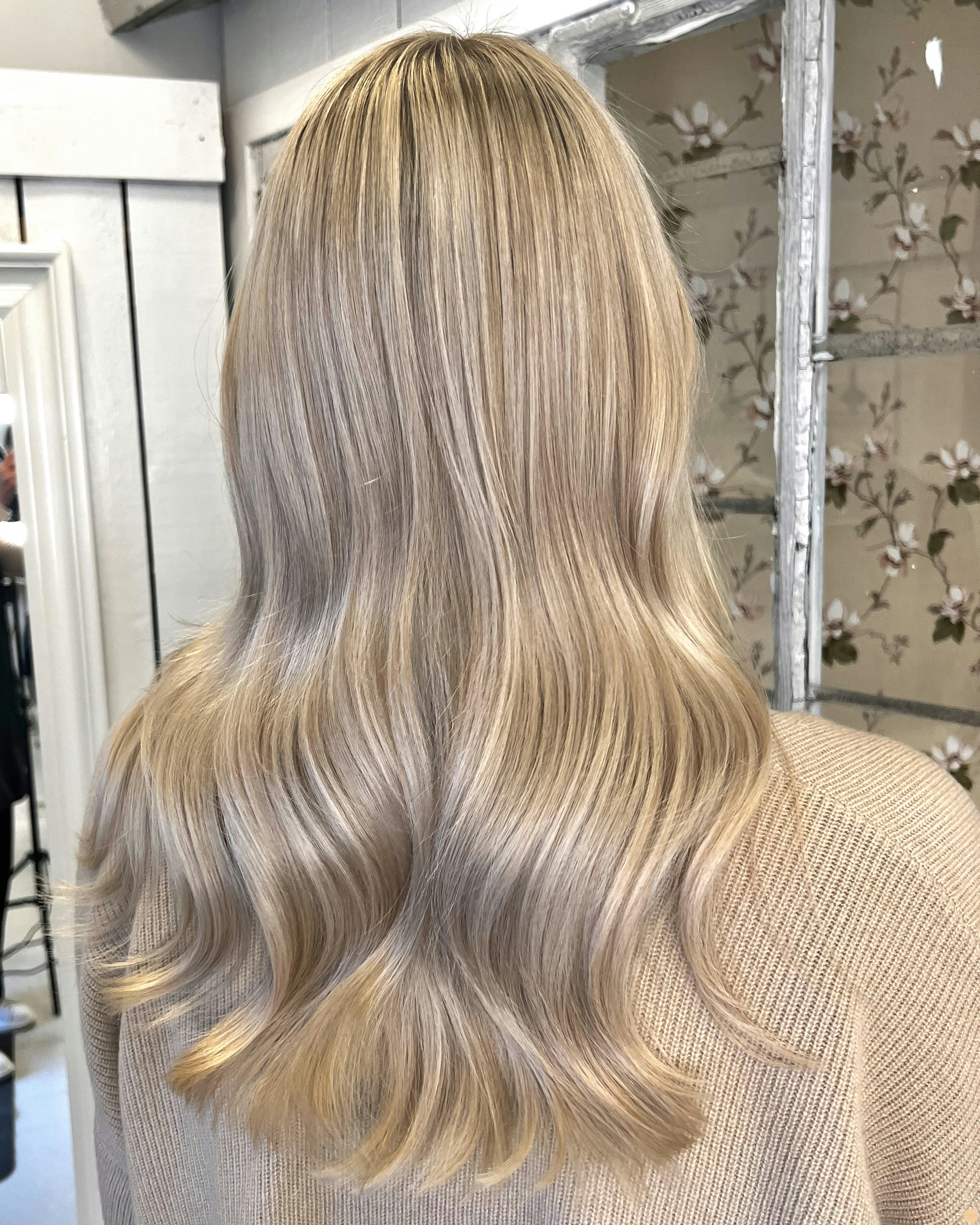 Pearl blonde hair