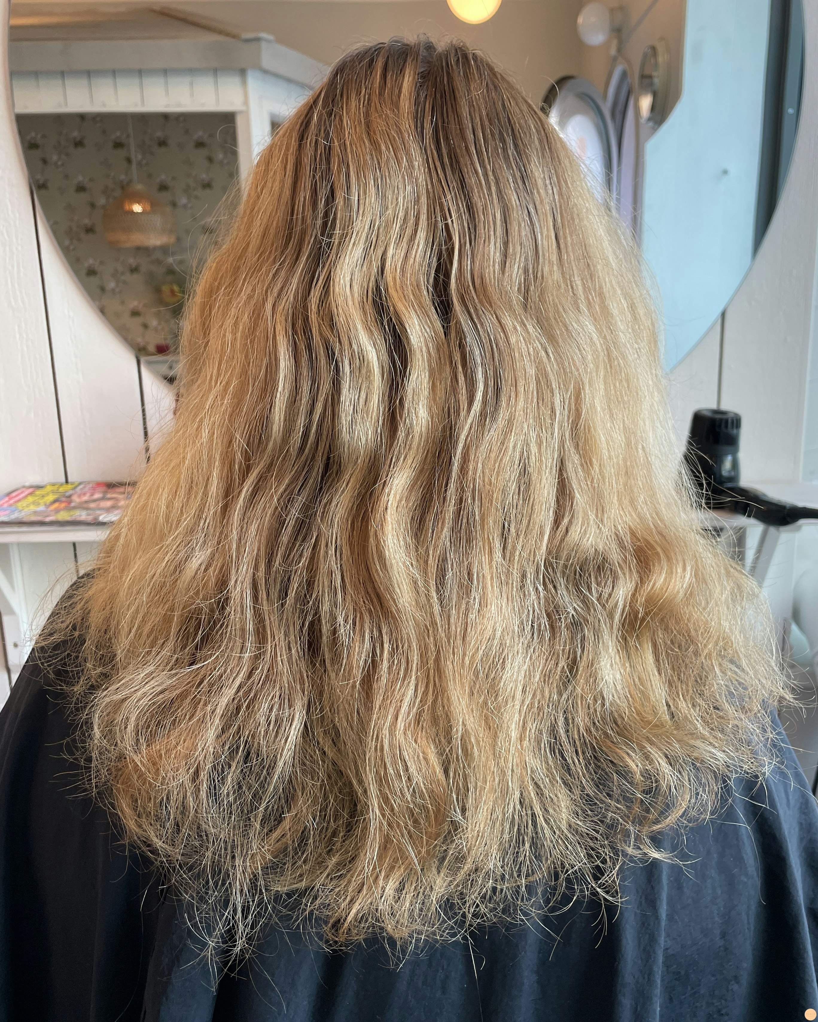 Deep golden hair