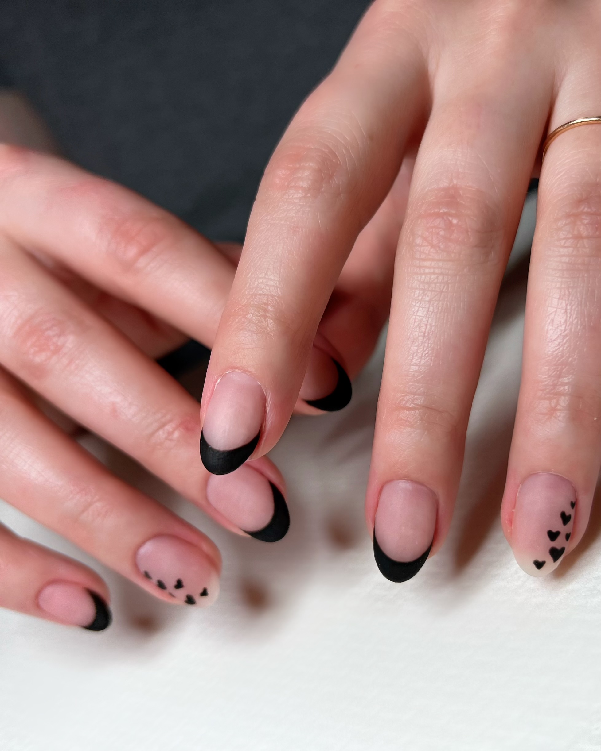 Alla hjärtans dag naglar 🖤